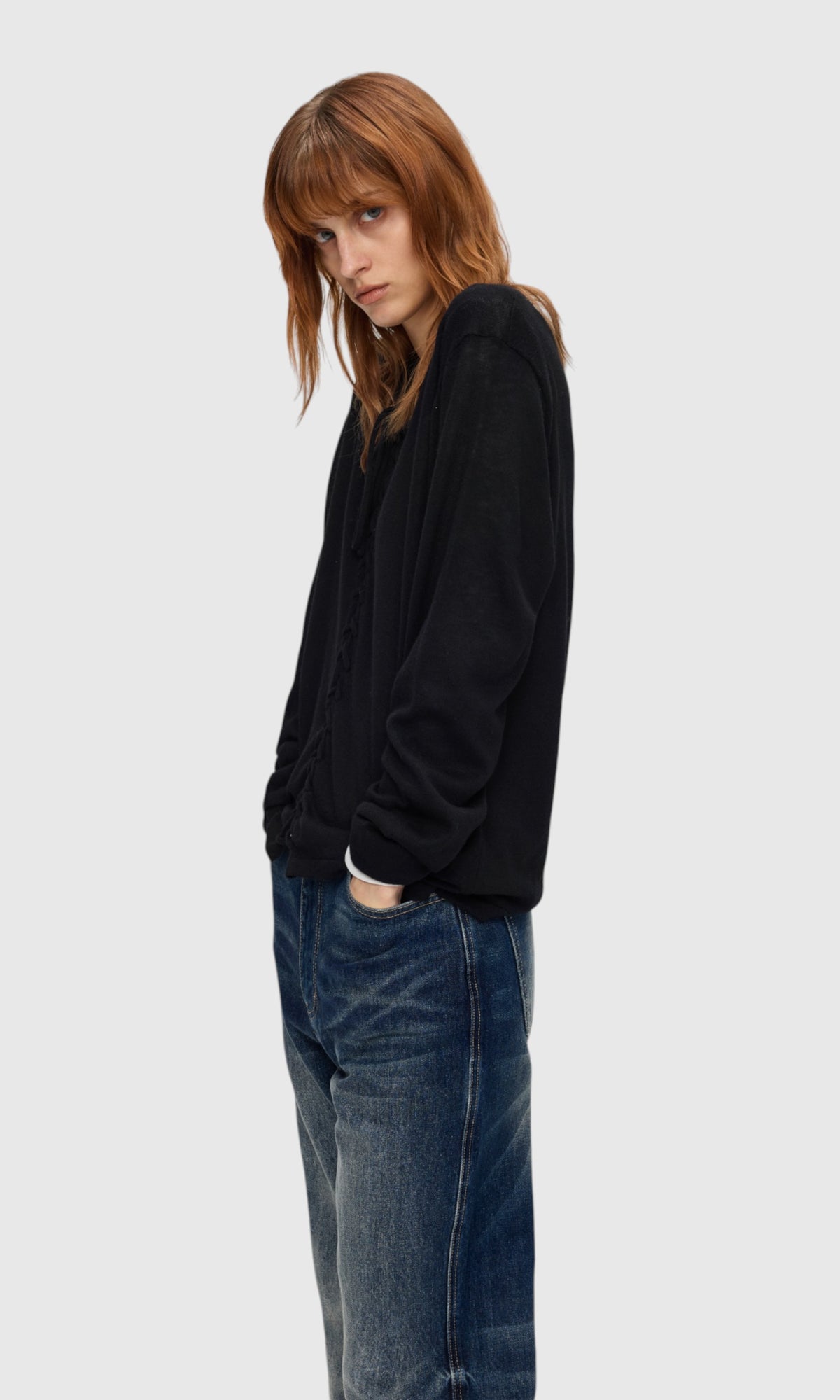 Slight Vogue Braided Wool Tie Knit — product image 4