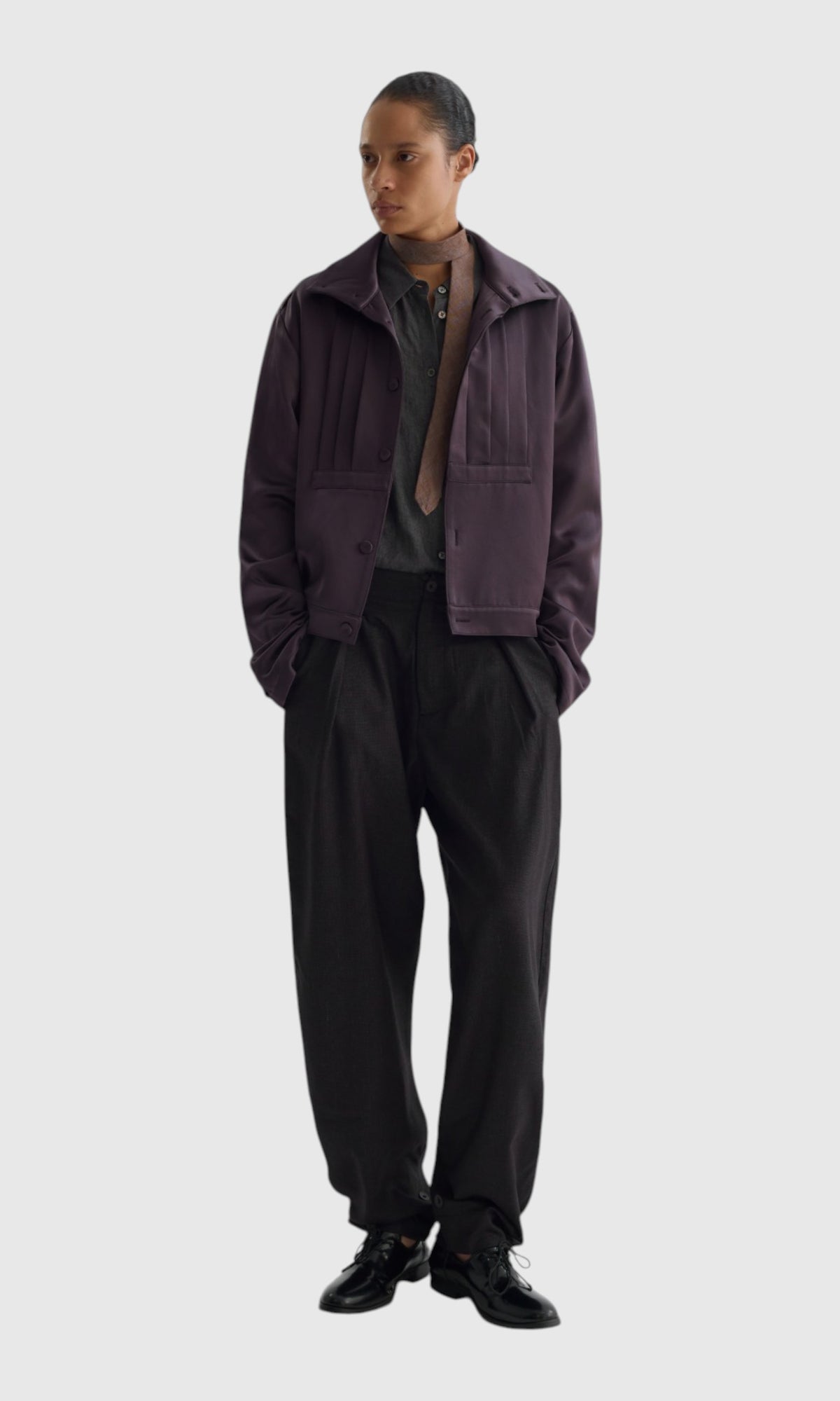 Slight Vogue Plum Zip Jacket — product image 1