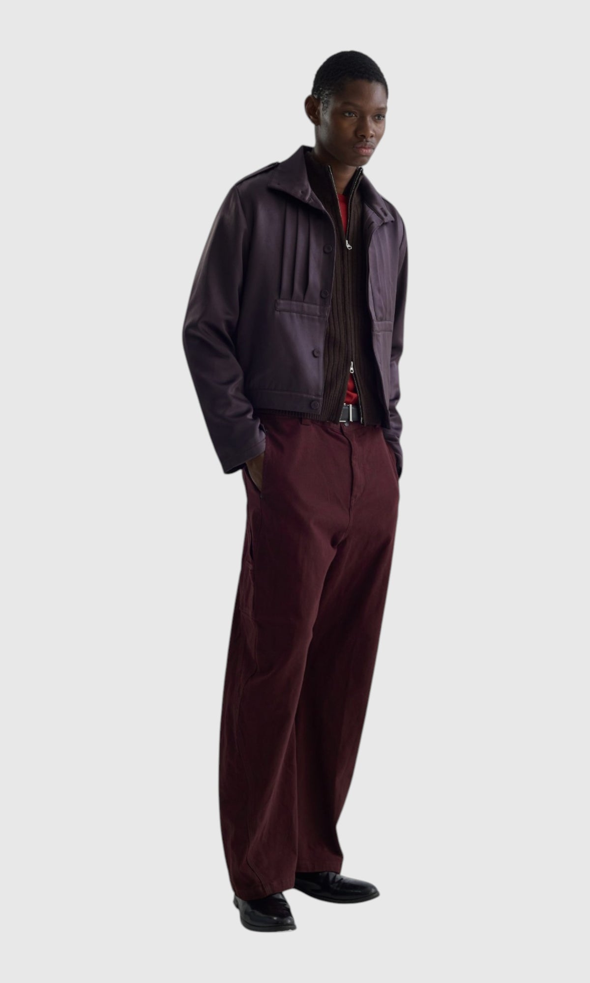 Slight Vogue Plum Zip Jacket — product image 8