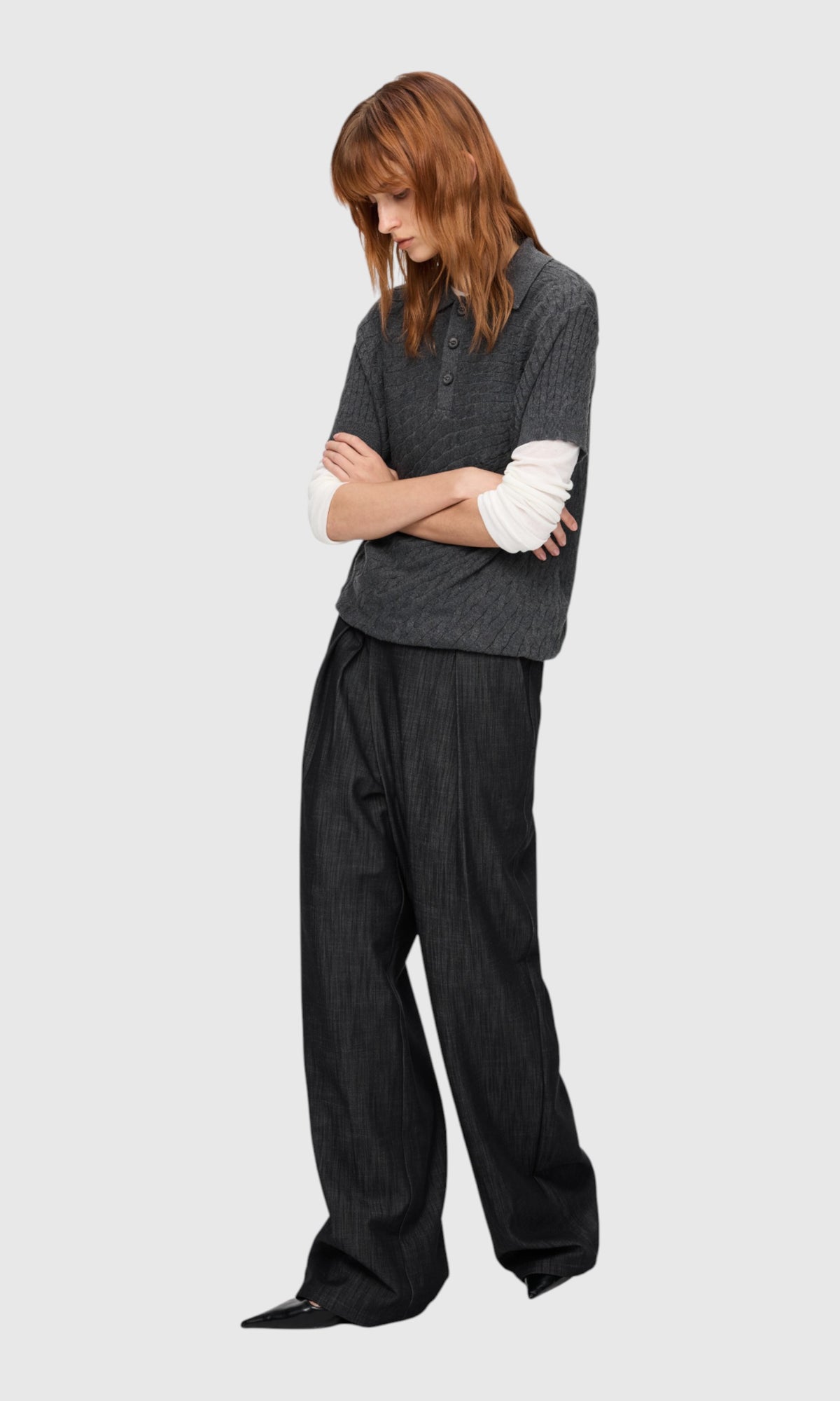 Slight Vogue Relaxed Wide-Leg Trousers — product image 2
