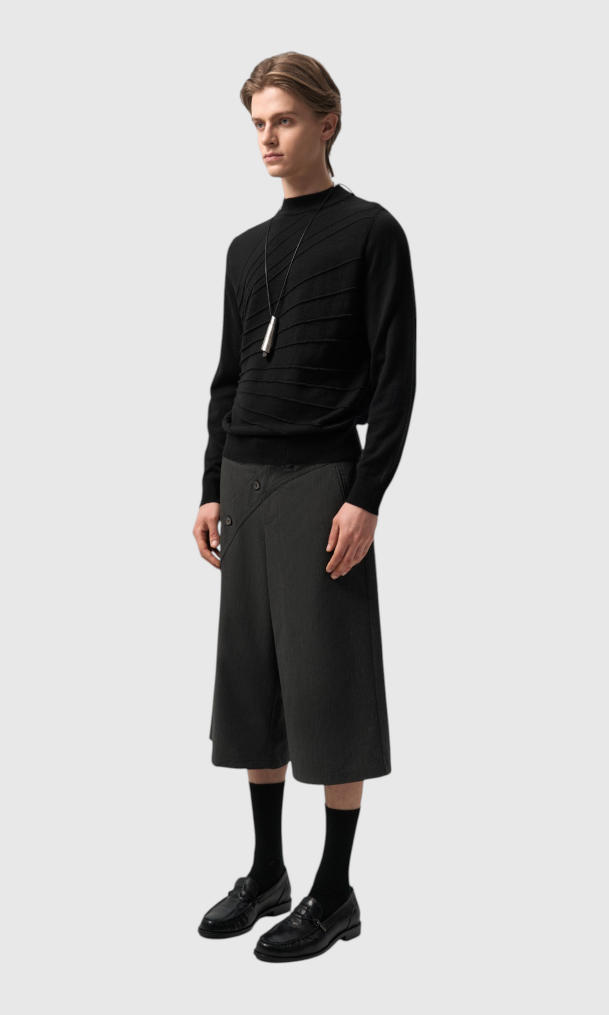 Slight Vogue Asymmetric Tailored Shorts — product image 2