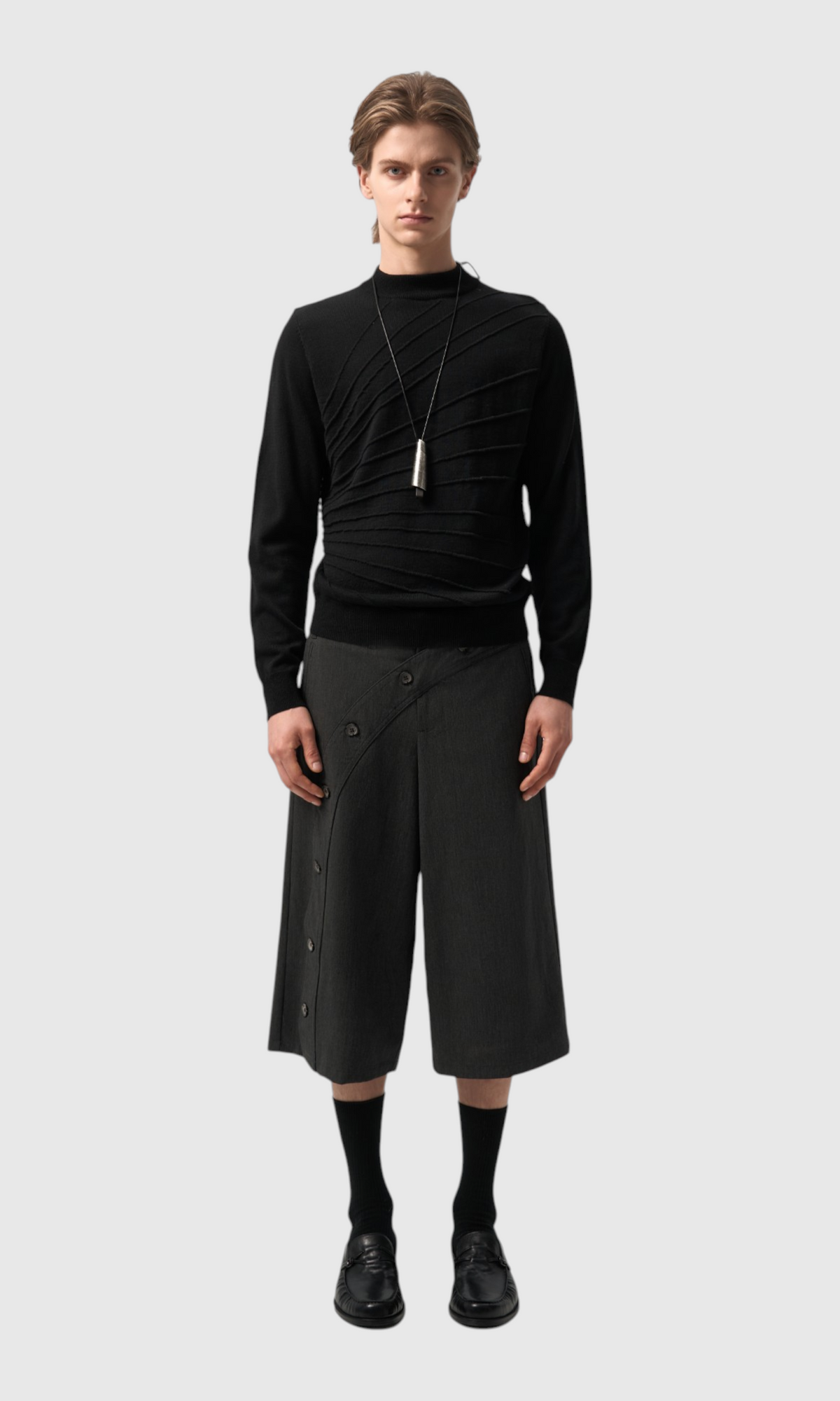 Slight Vogue Asymmetric Tailored Shorts — product image 1