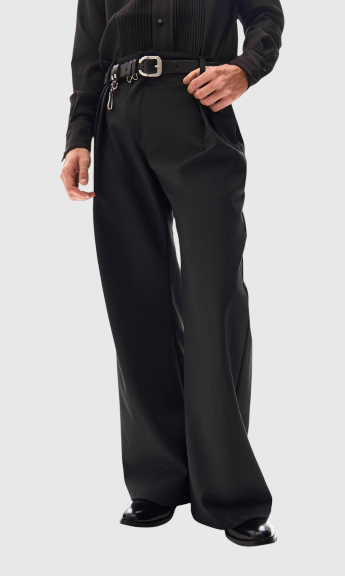 Slight Vogue Asymmetric Flare Trousers — product image 3