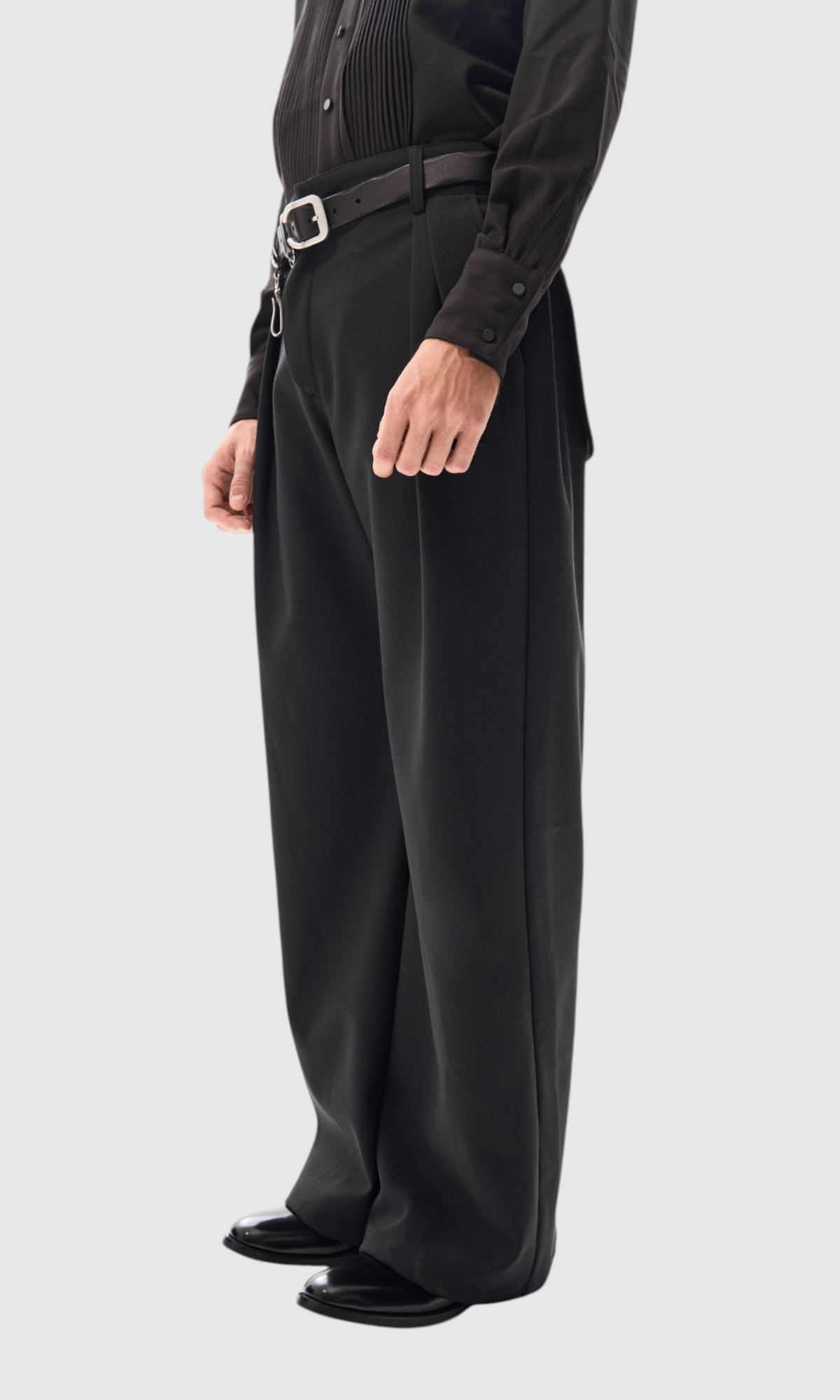 Slight Vogue Asymmetric Flare Trousers — product image 4