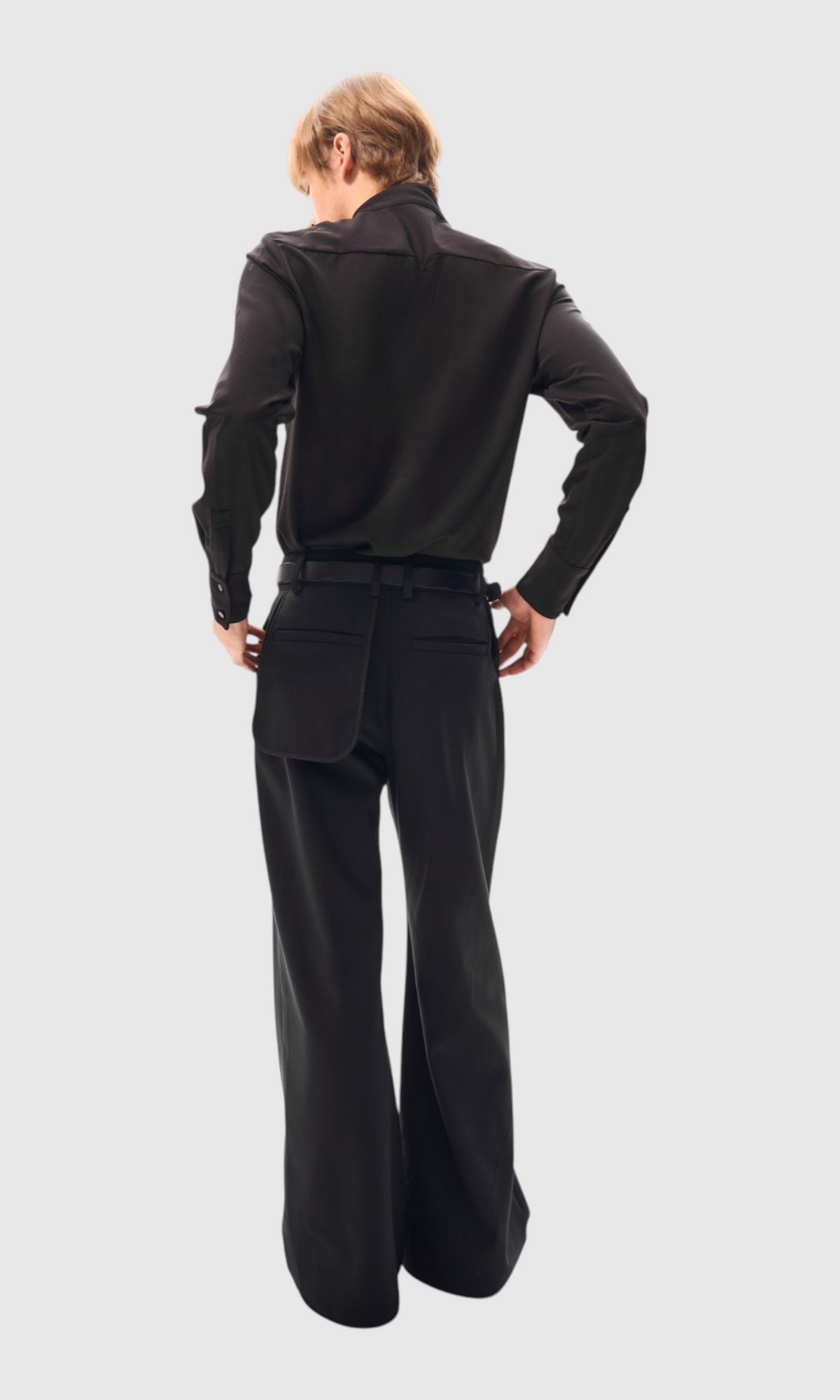 Slight Vogue Asymmetric Flare Trousers — product image 6