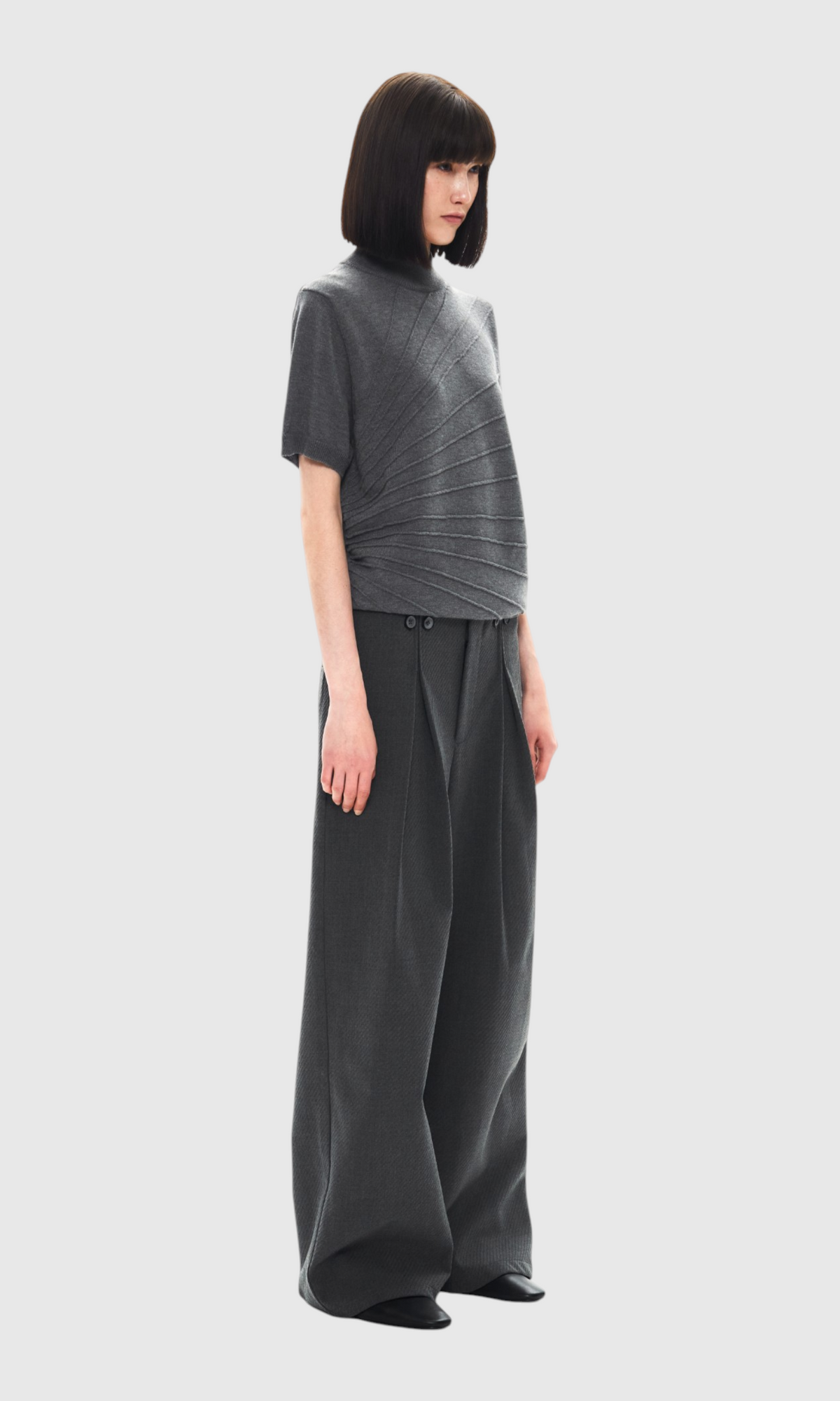 Slight Vogue Pleated Wool Trousers — product image 10