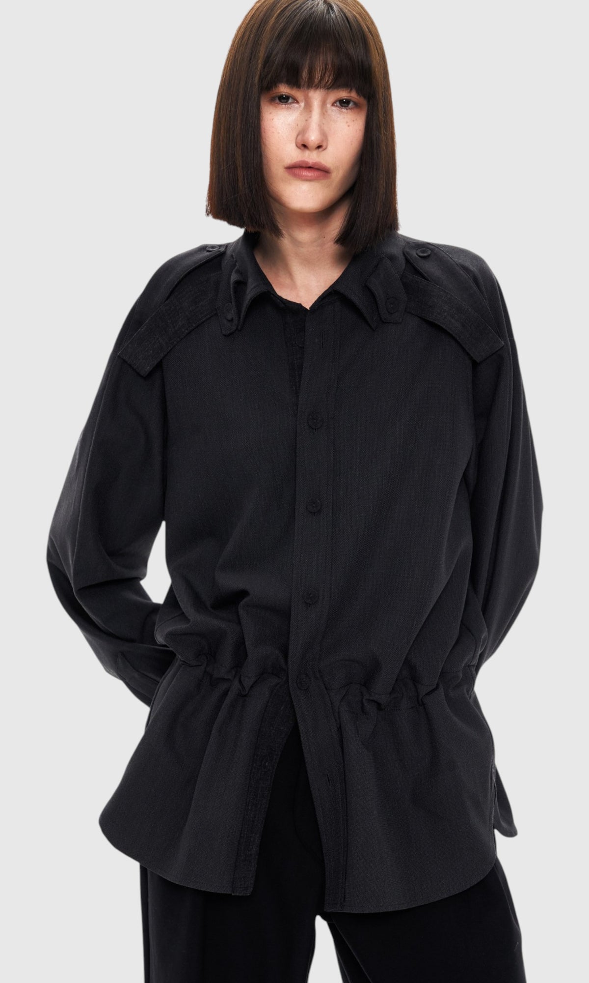 Slight Vogue Epaulette Wool Shirt — product image 9