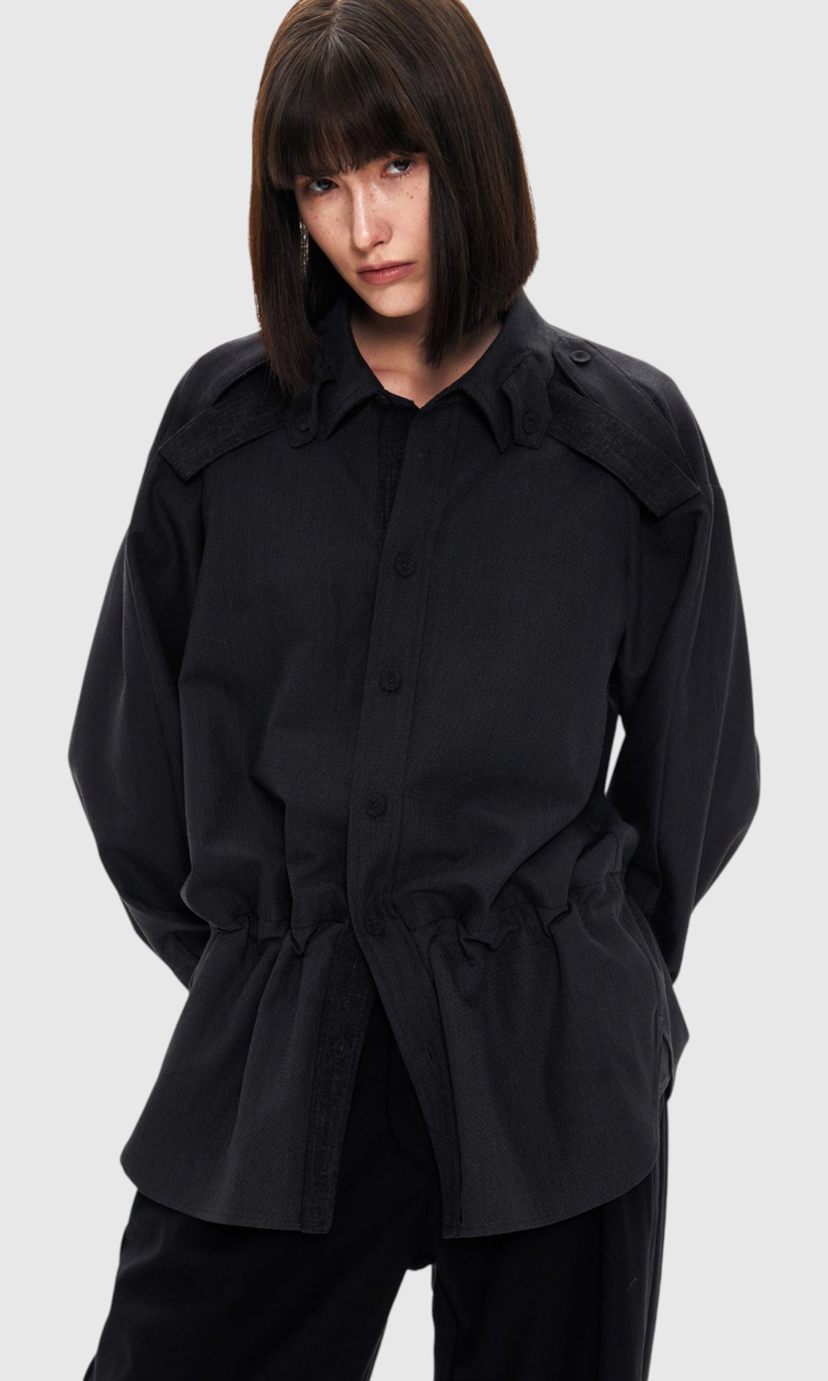 Slight Vogue Epaulette Wool Shirt — product image 10