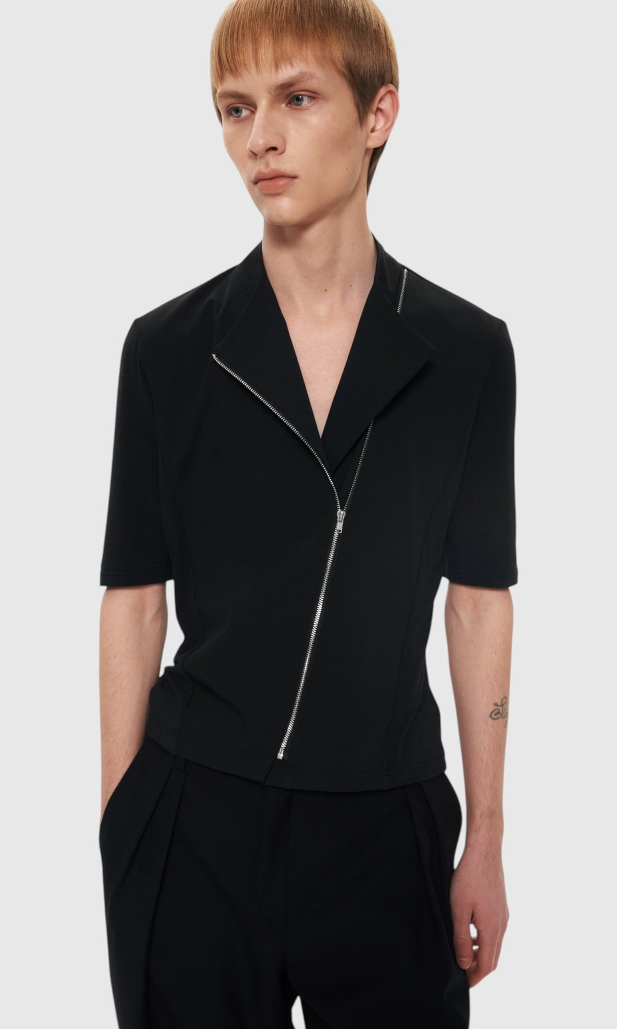 Slight Vogue Asymmetric Zip Shirt — product image 1