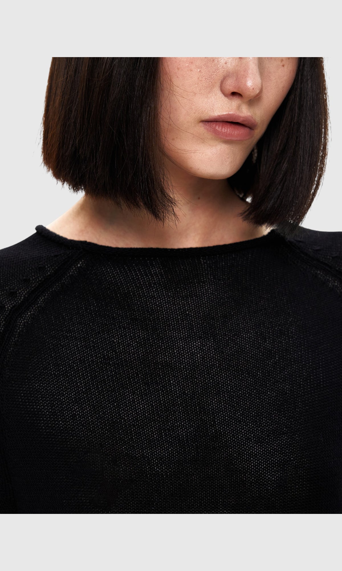 Slight Vogue Raw-Edge Knit Tee — product image 7