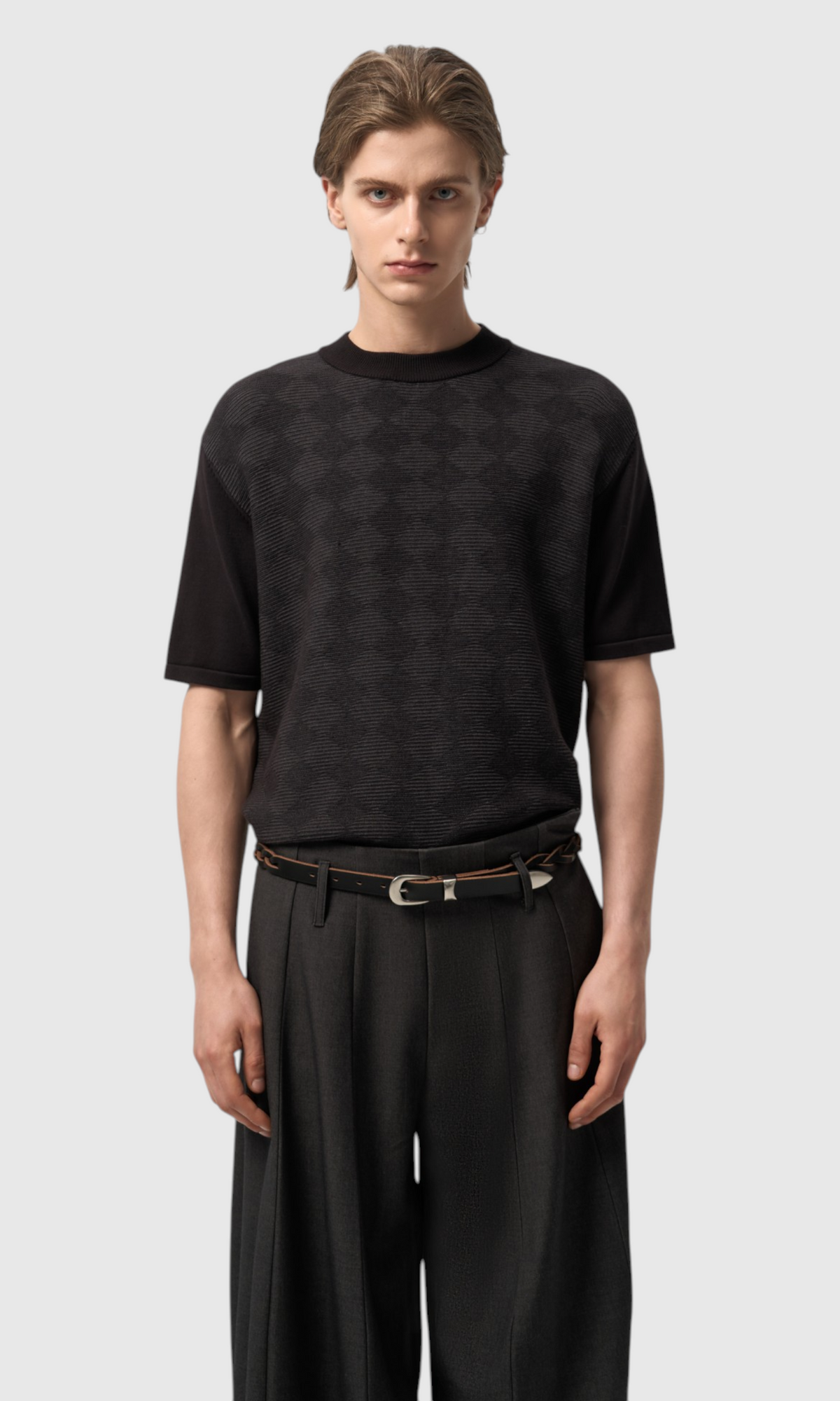 Slight Vogue Geometric Knit Tee — product image 1