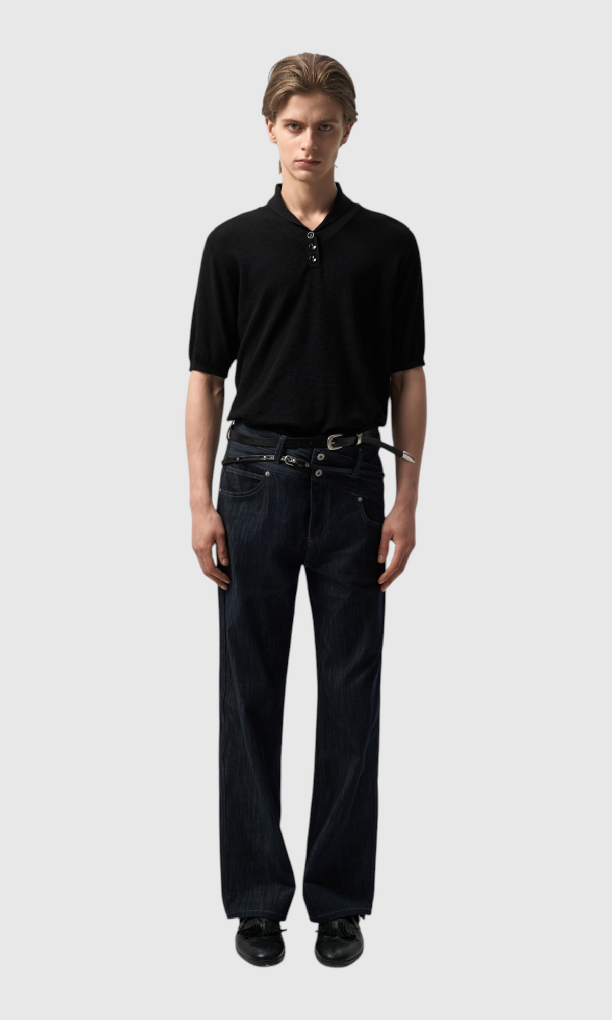 Slight Vogue Double-Waistband Jeans — product image 5