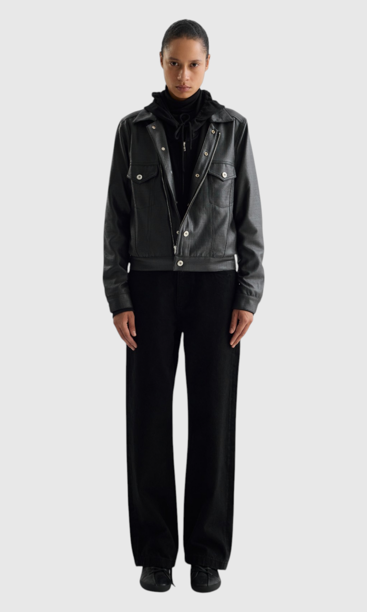 Slight Vogue Leather Utility Jacket — product image 1