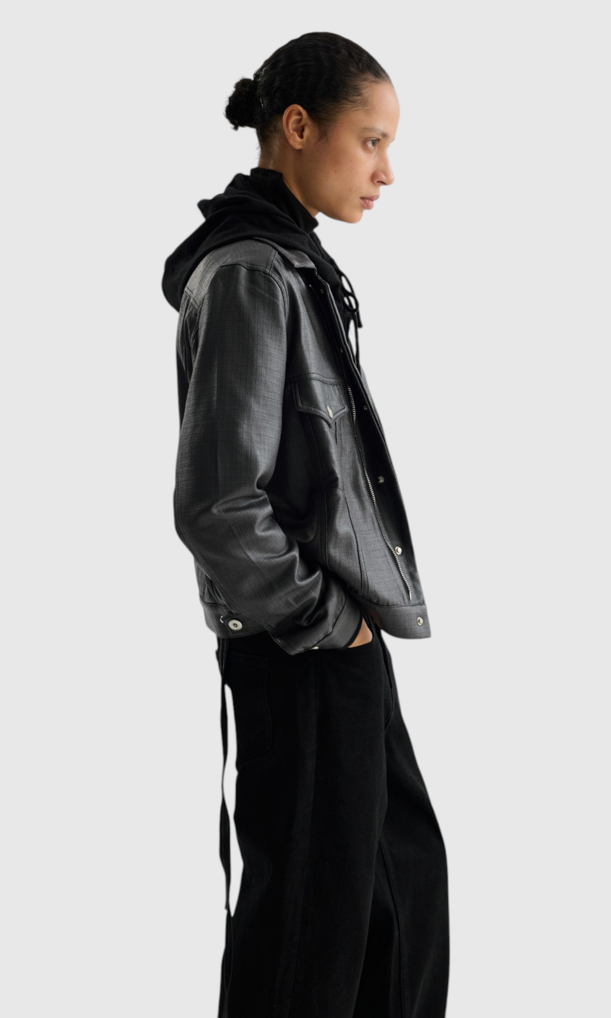 Slight Vogue Leather Utility Jacket — product image 4