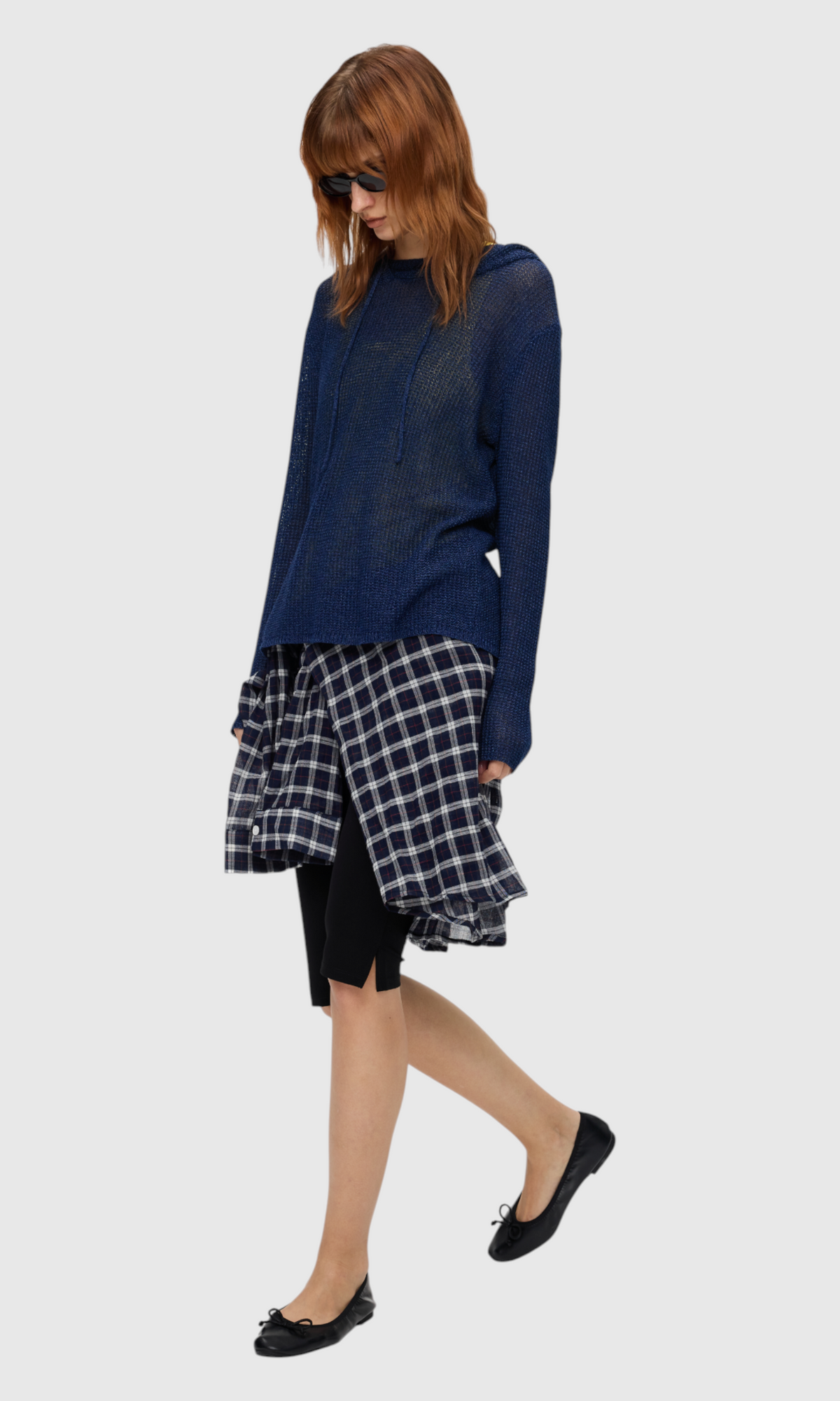 Slight Vogue Indigo Knit Hoodie — product image 7