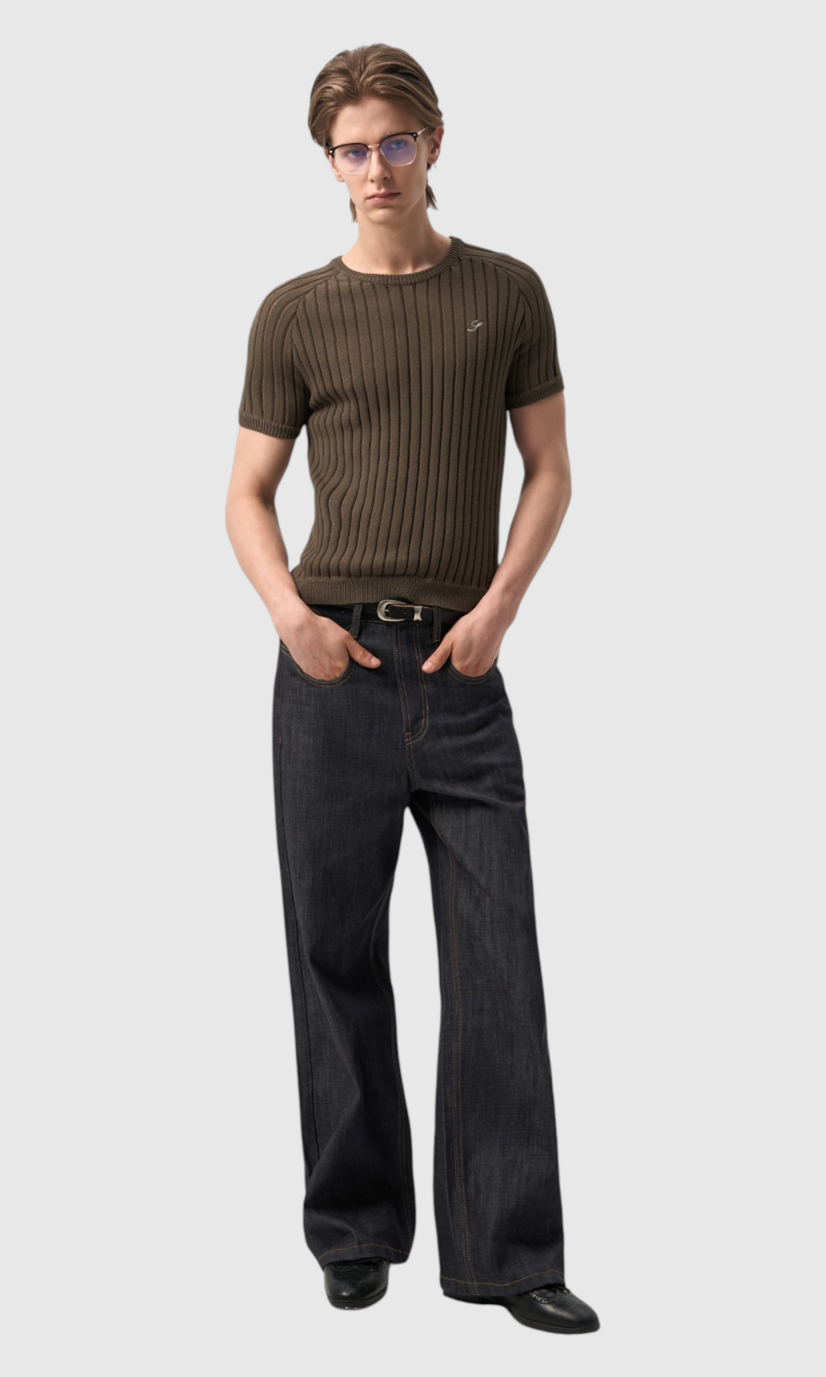 Slight Vogue Openwork Raglan Knit Tee — product image 6