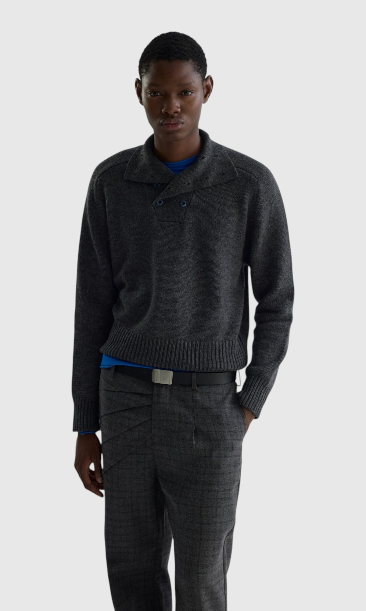 Slight Vogue Charcoal Knit Top — product image 4