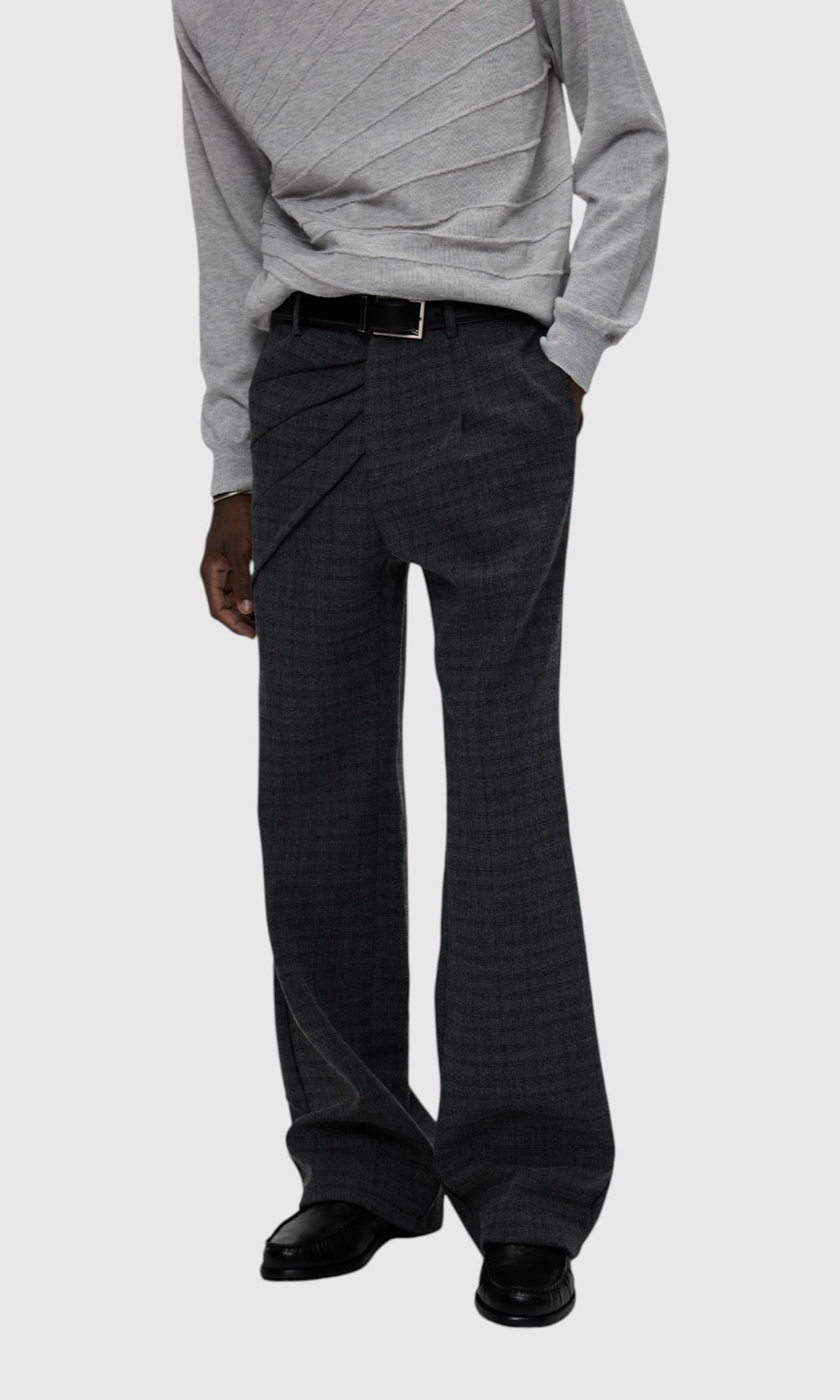 Slight Vogue Pinstripe Flare Trousers — product image 7