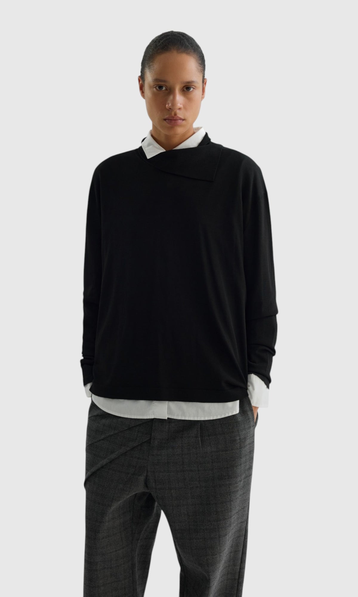 Slight Vogue Layered Hem Knit — product image 8