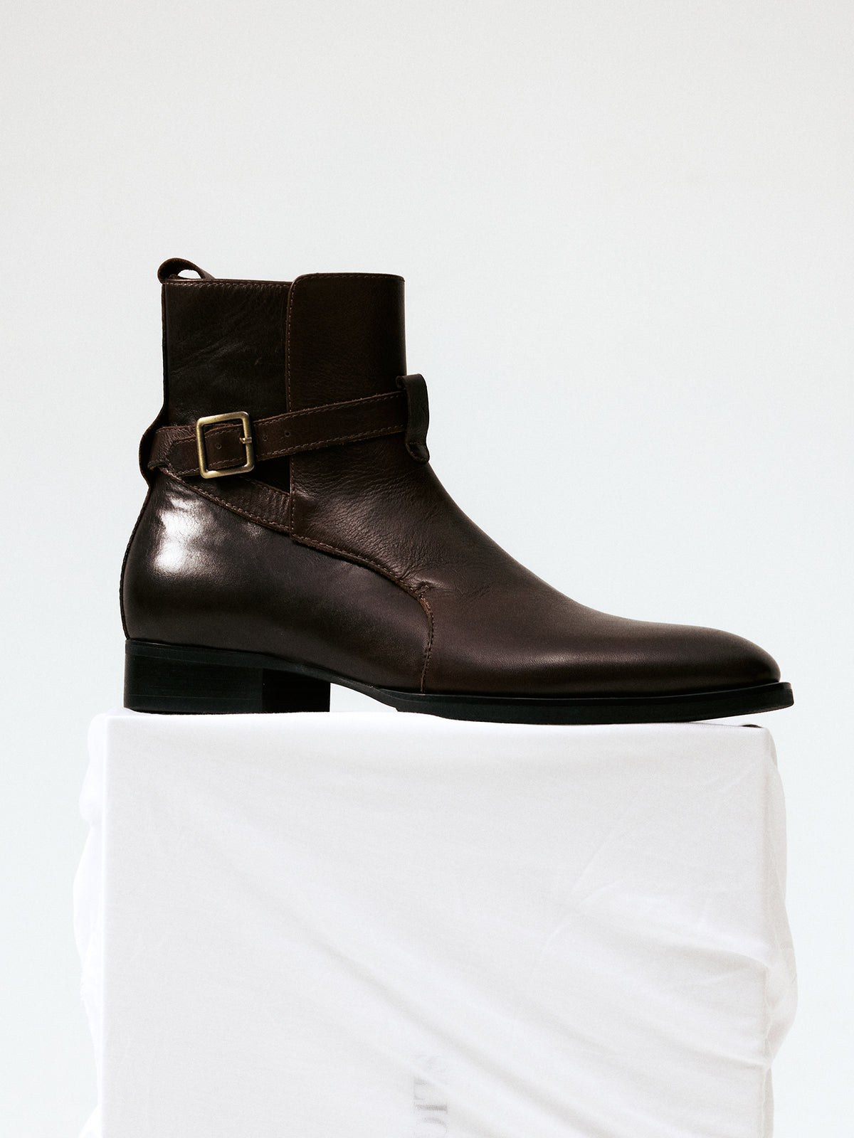 Slight Vogue Harness Cuban-Heel Ankle Boots — product image 1