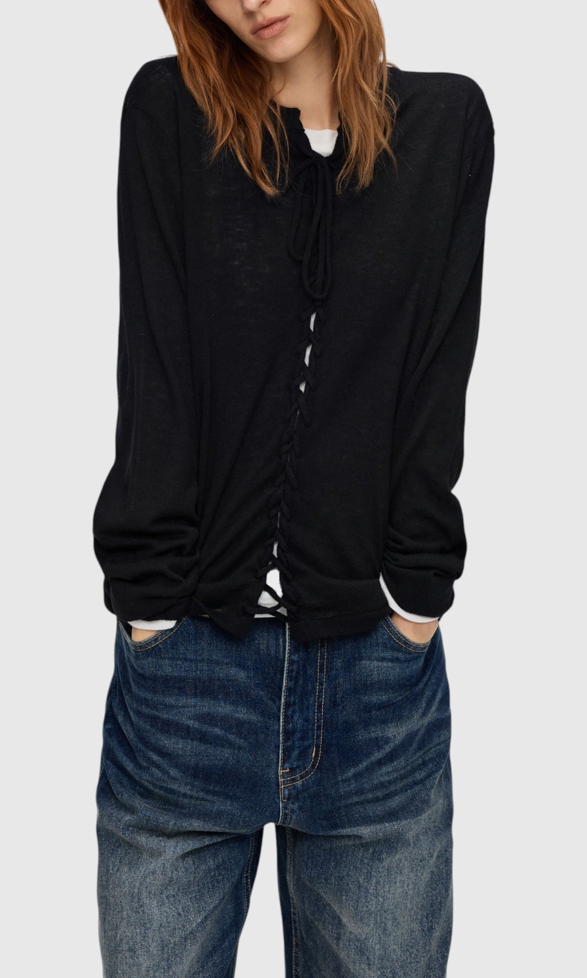 Slight Vogue Braided Wool Tie Knit — product image 6