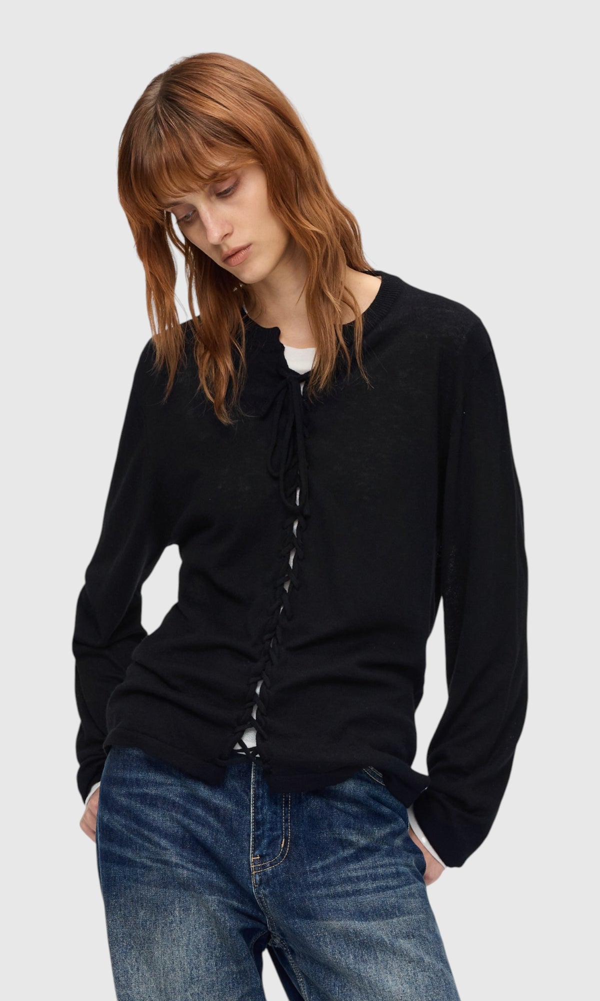 Slight Vogue Braided Wool Tie Knit — product image 7