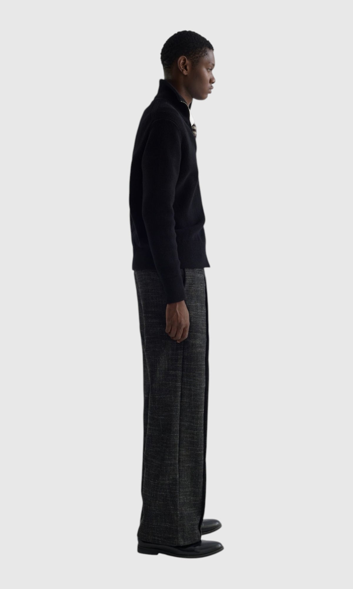 Slight Vogue Charcoal Wide-Leg Trousers — product image 5