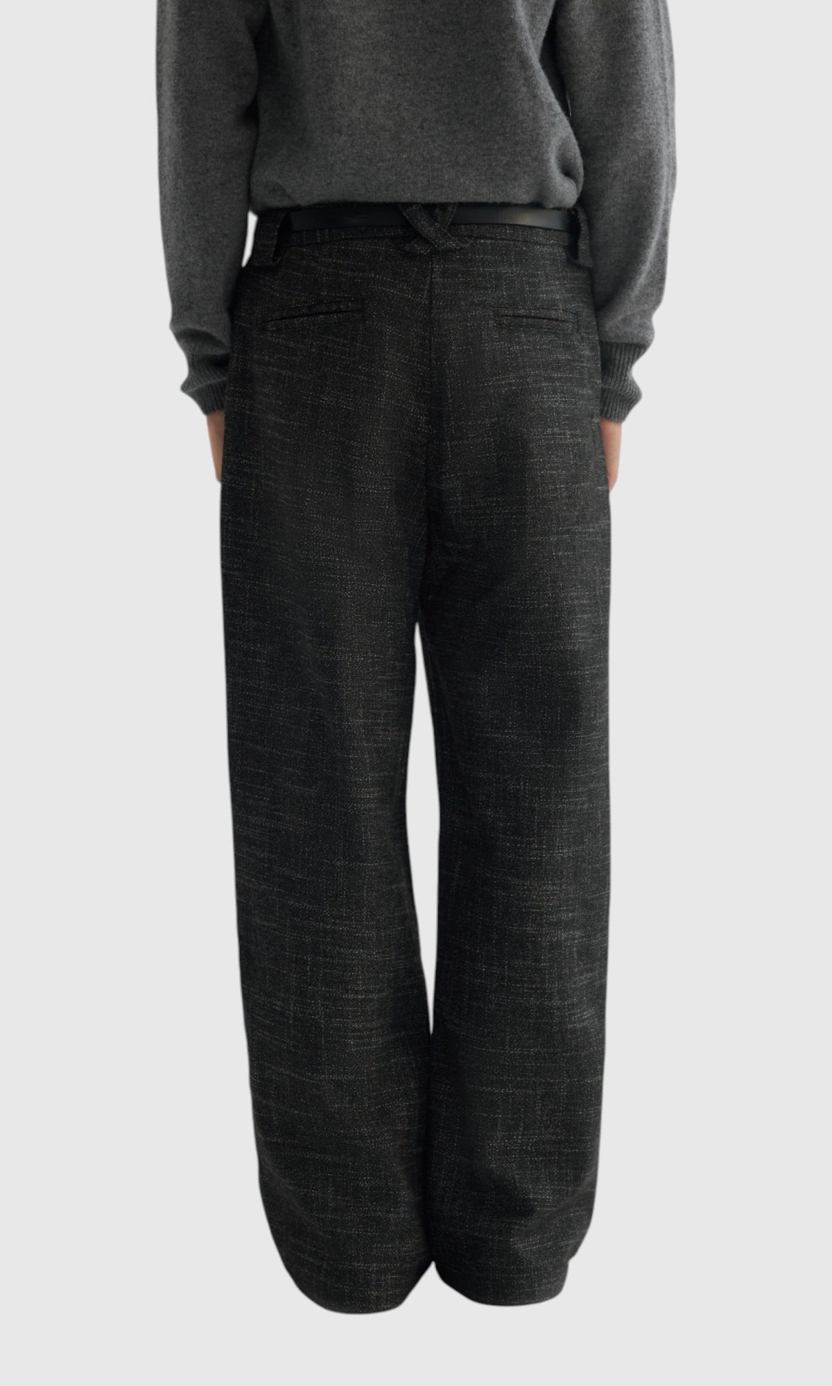 Slight Vogue Charcoal Wide-Leg Trousers — product image 10