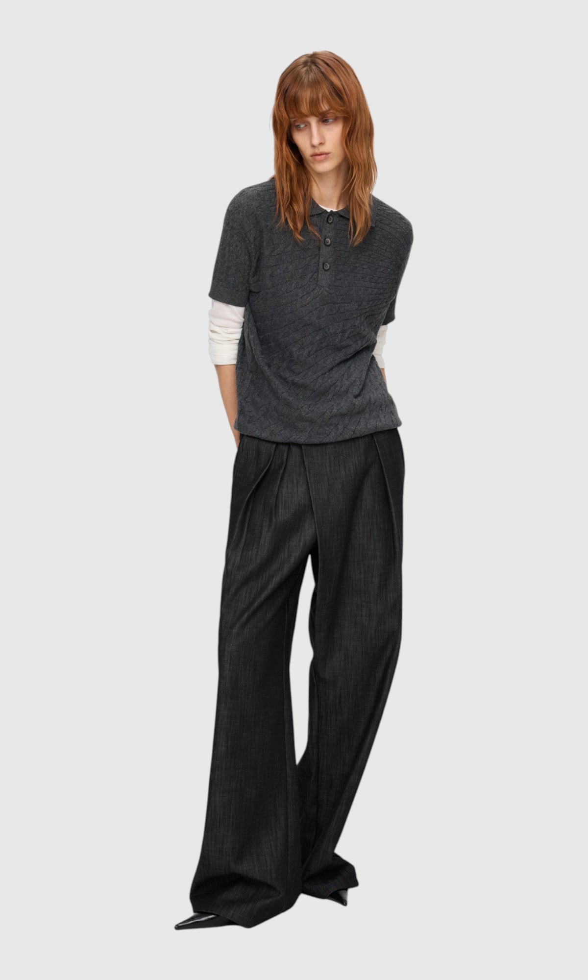 Slight Vogue Relaxed Wide-Leg Trousers — product image 3