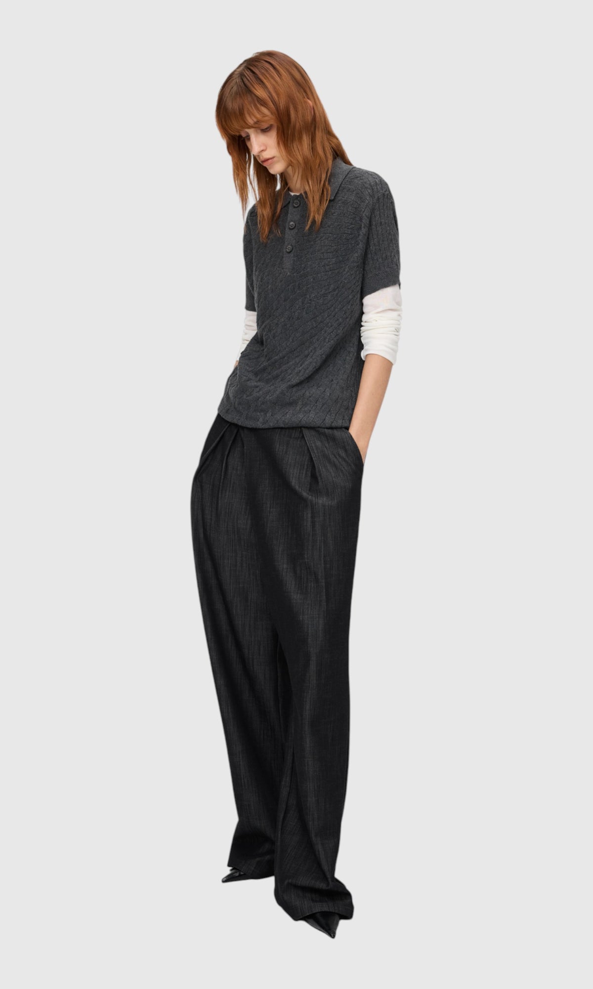 Slight Vogue Relaxed Wide-Leg Trousers — product image 4