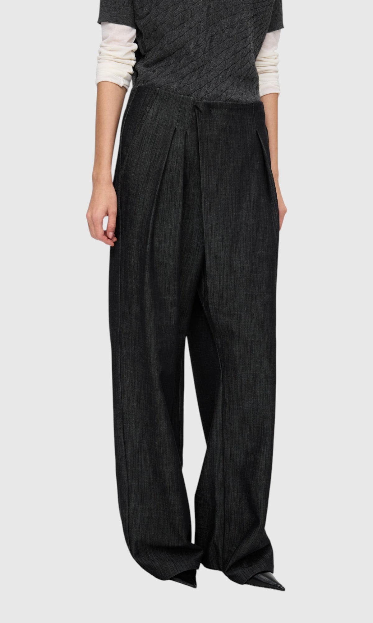 Slight Vogue Relaxed Wide-Leg Trousers — product image 10