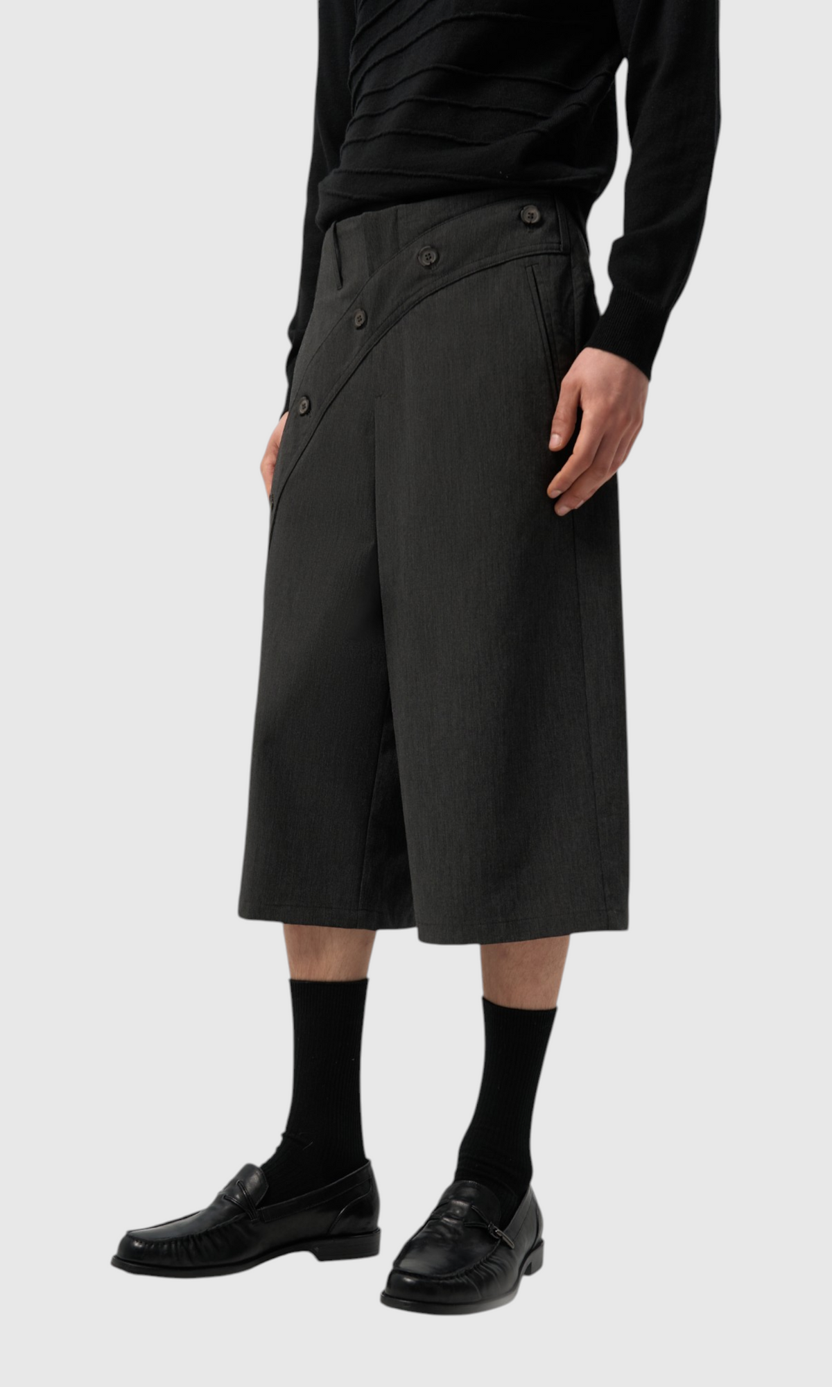 Slight Vogue Asymmetric Tailored Shorts — product image 5