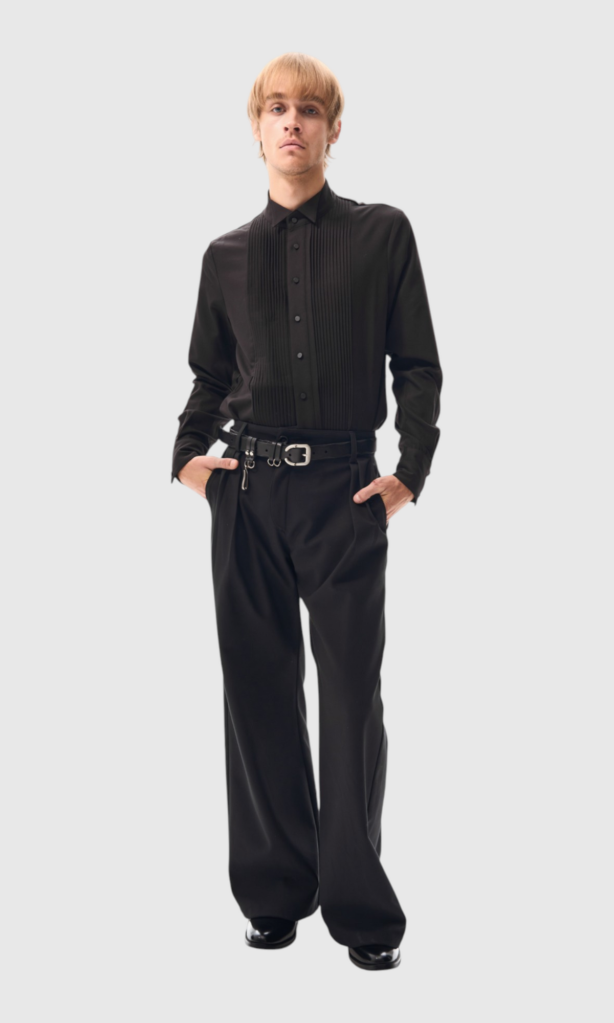 Slight Vogue Asymmetric Flare Trousers — product image 1
