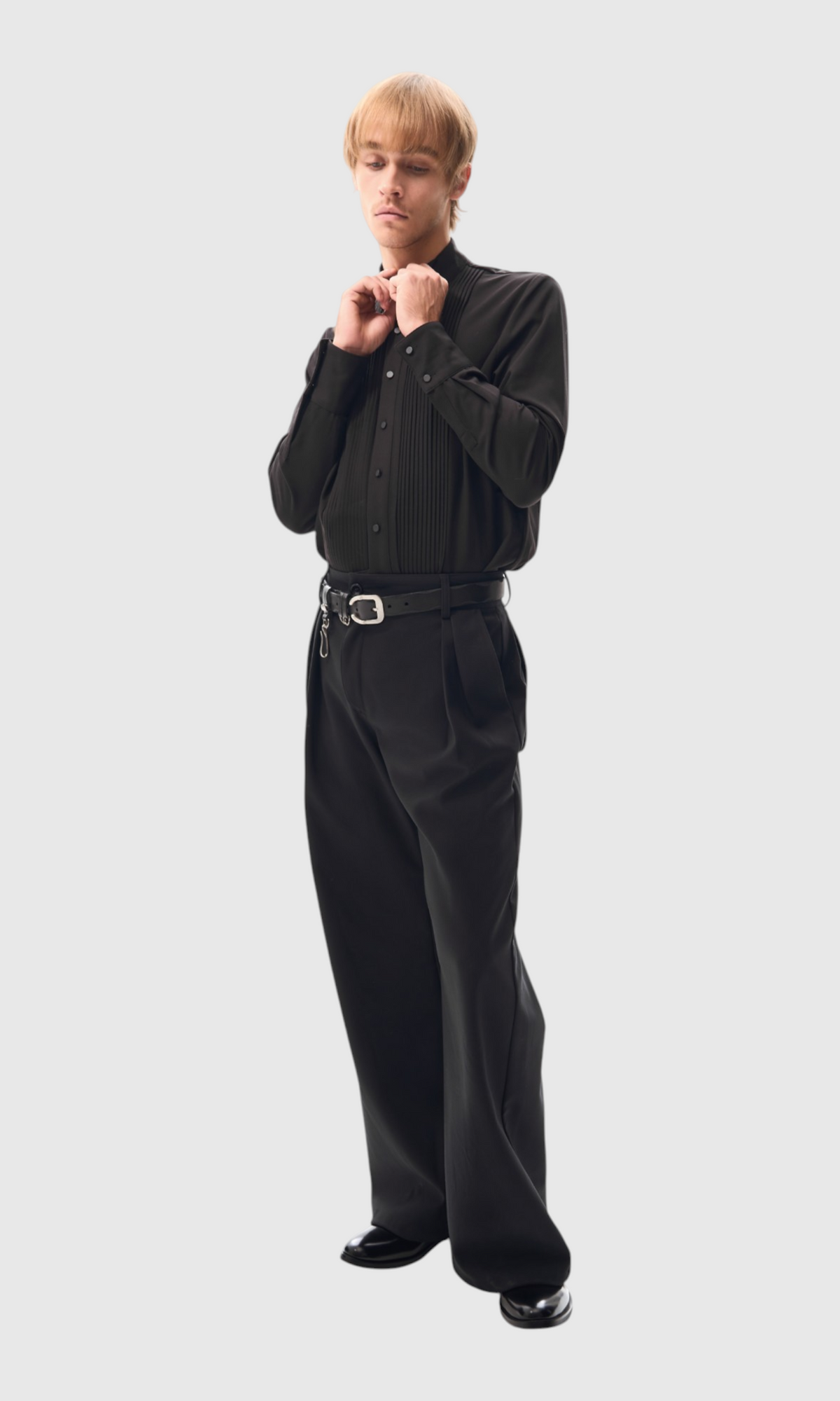 Slight Vogue Asymmetric Flare Trousers — product image 5