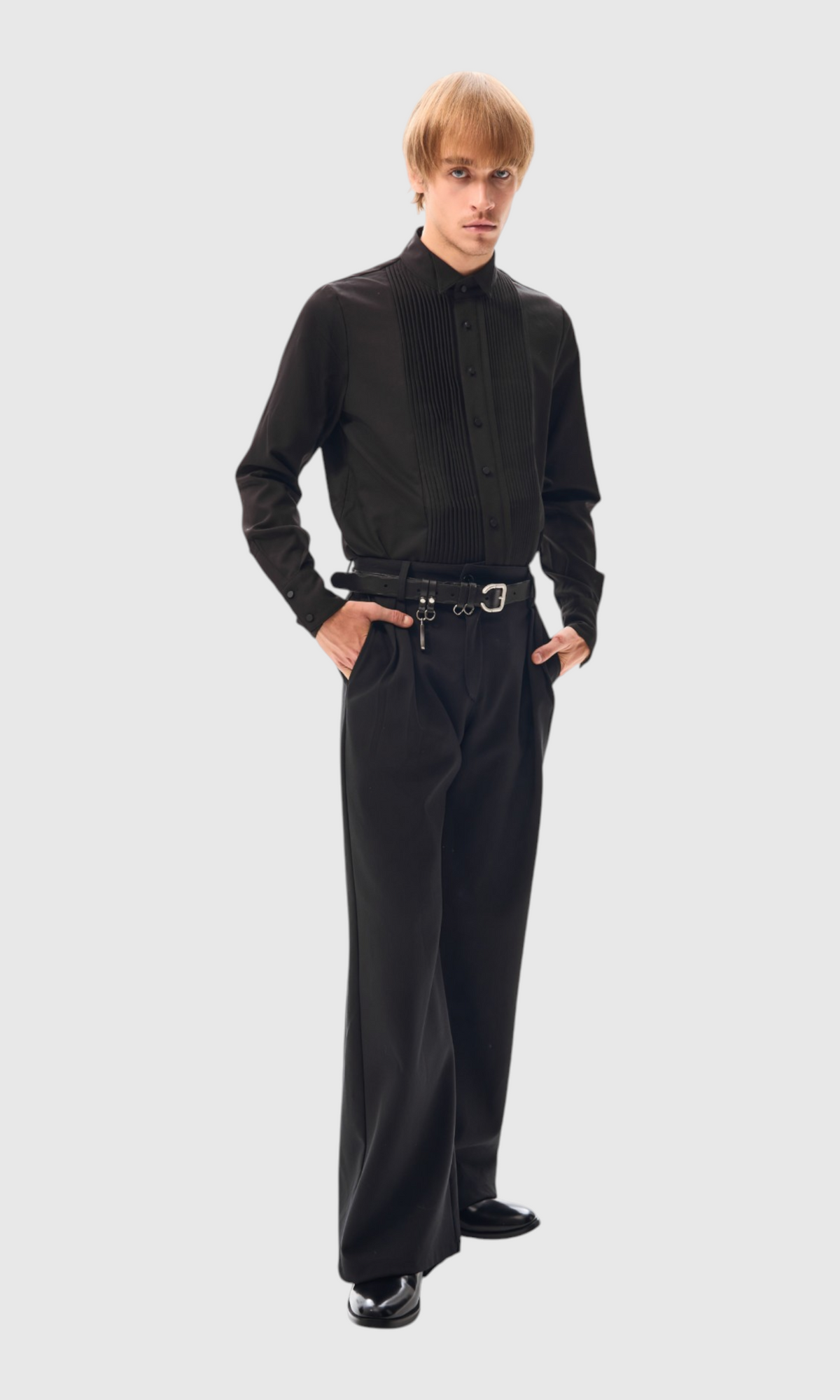 Slight Vogue Asymmetric Flare Trousers — product image 7