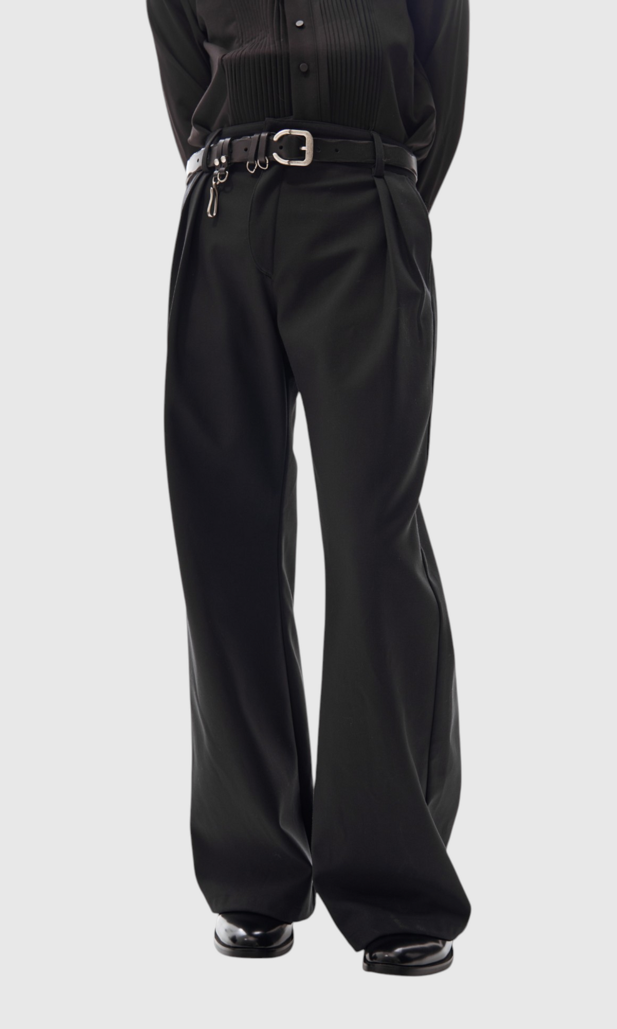 Slight Vogue Asymmetric Flare Trousers — product image 8