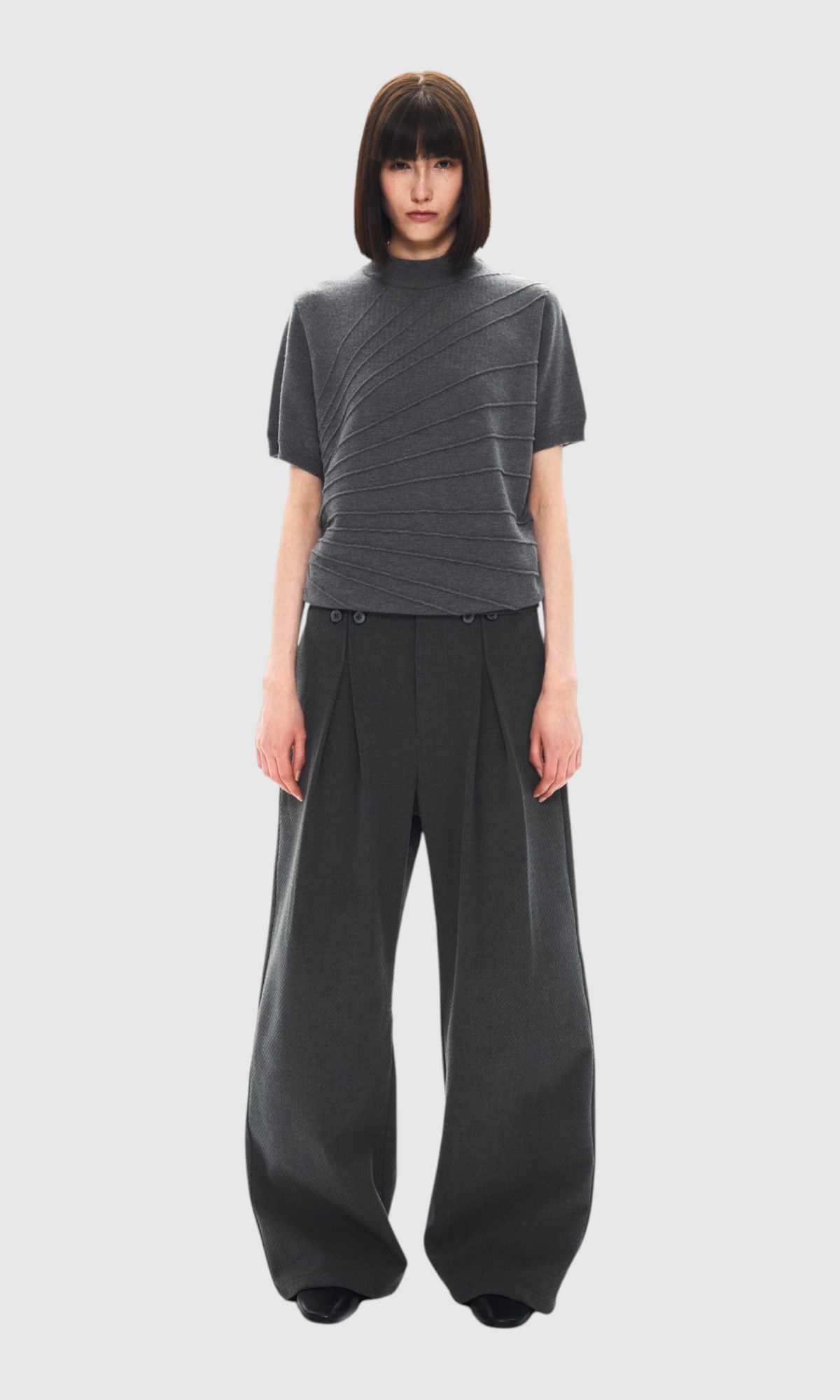 Slight Vogue Pleated Wool Trousers — product image 1