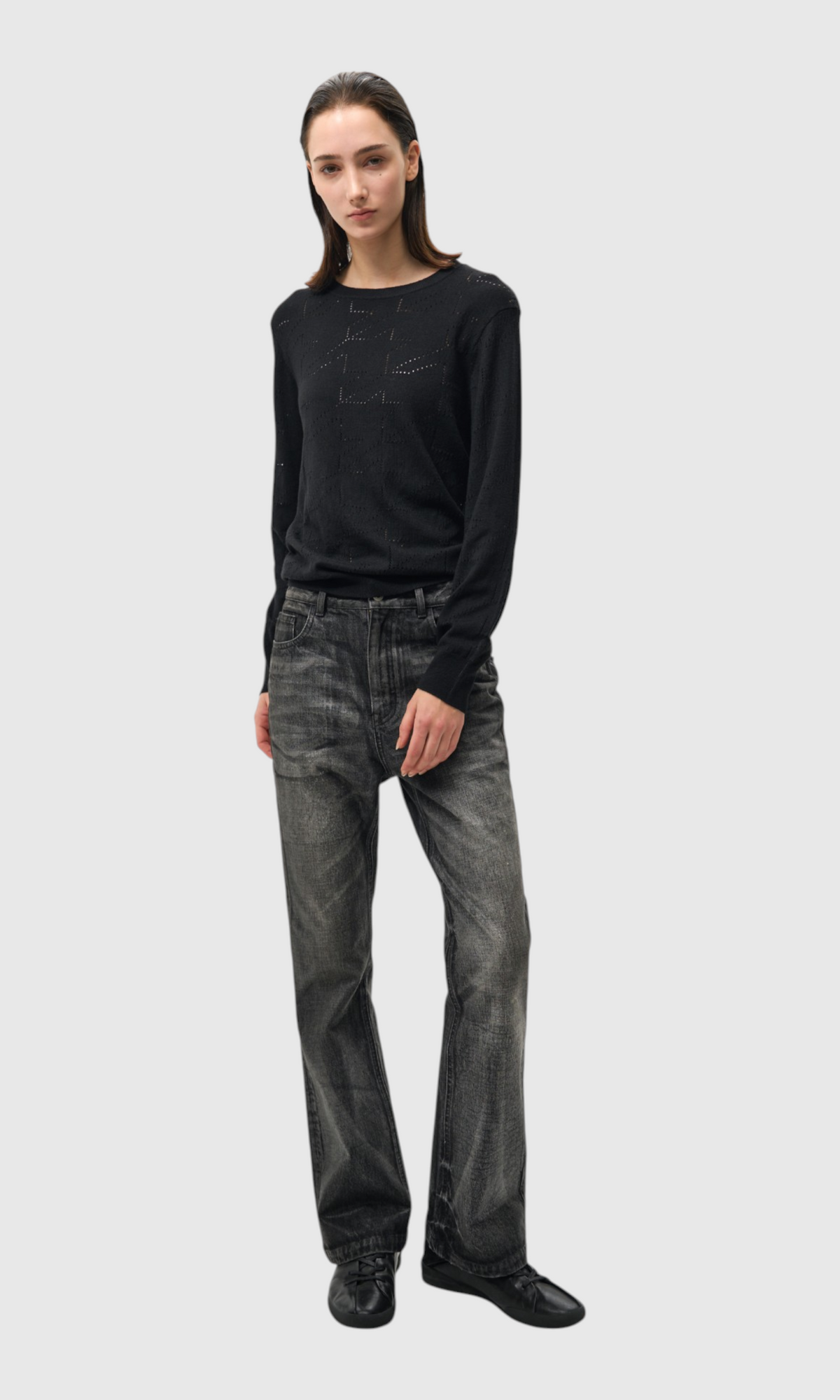 Slight Vogue Waxed Flare Jeans — product image 1