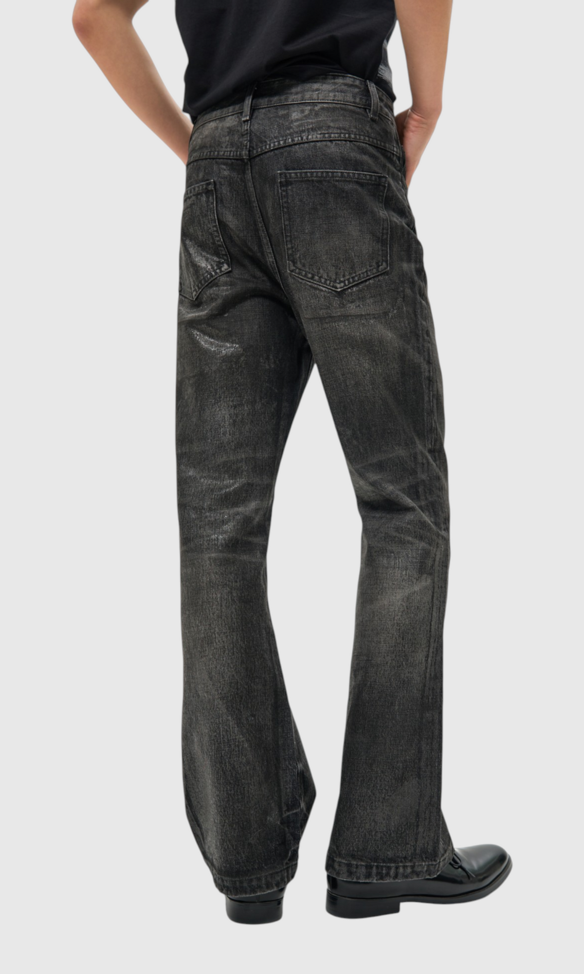 Slight Vogue Waxed Flare Jeans — product image 2