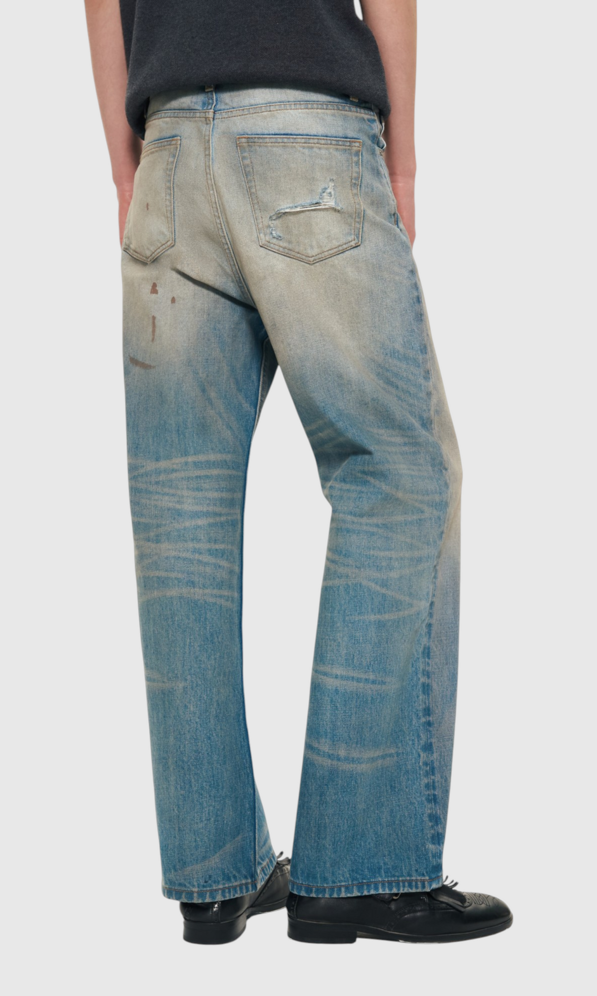 Slight Vogue Distressed Straight Jeans — product image 7