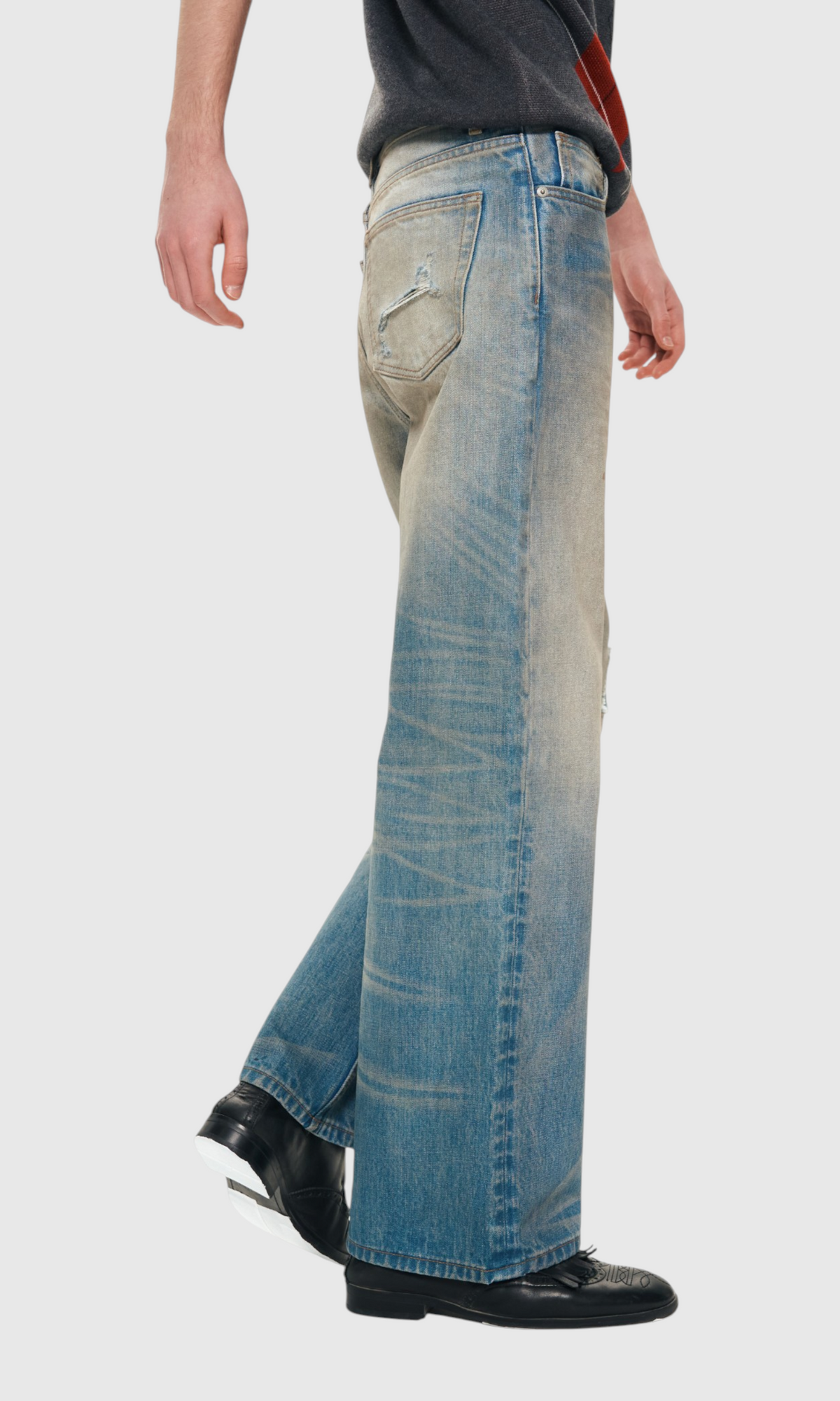 Slight Vogue Distressed Straight Jeans — product image 6