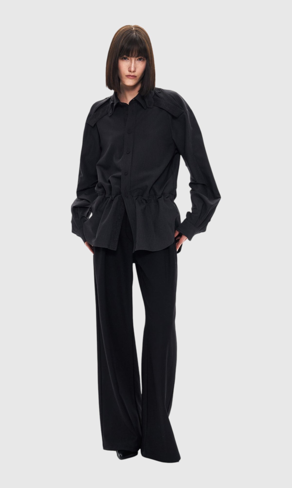 Slight Vogue Epaulette Wool Shirt — product image 3