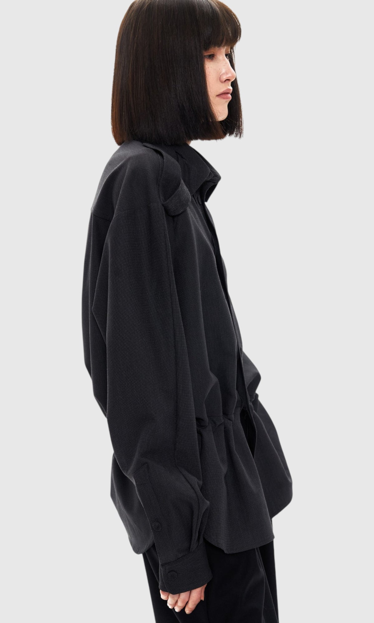 Slight Vogue Epaulette Wool Shirt — product image 8