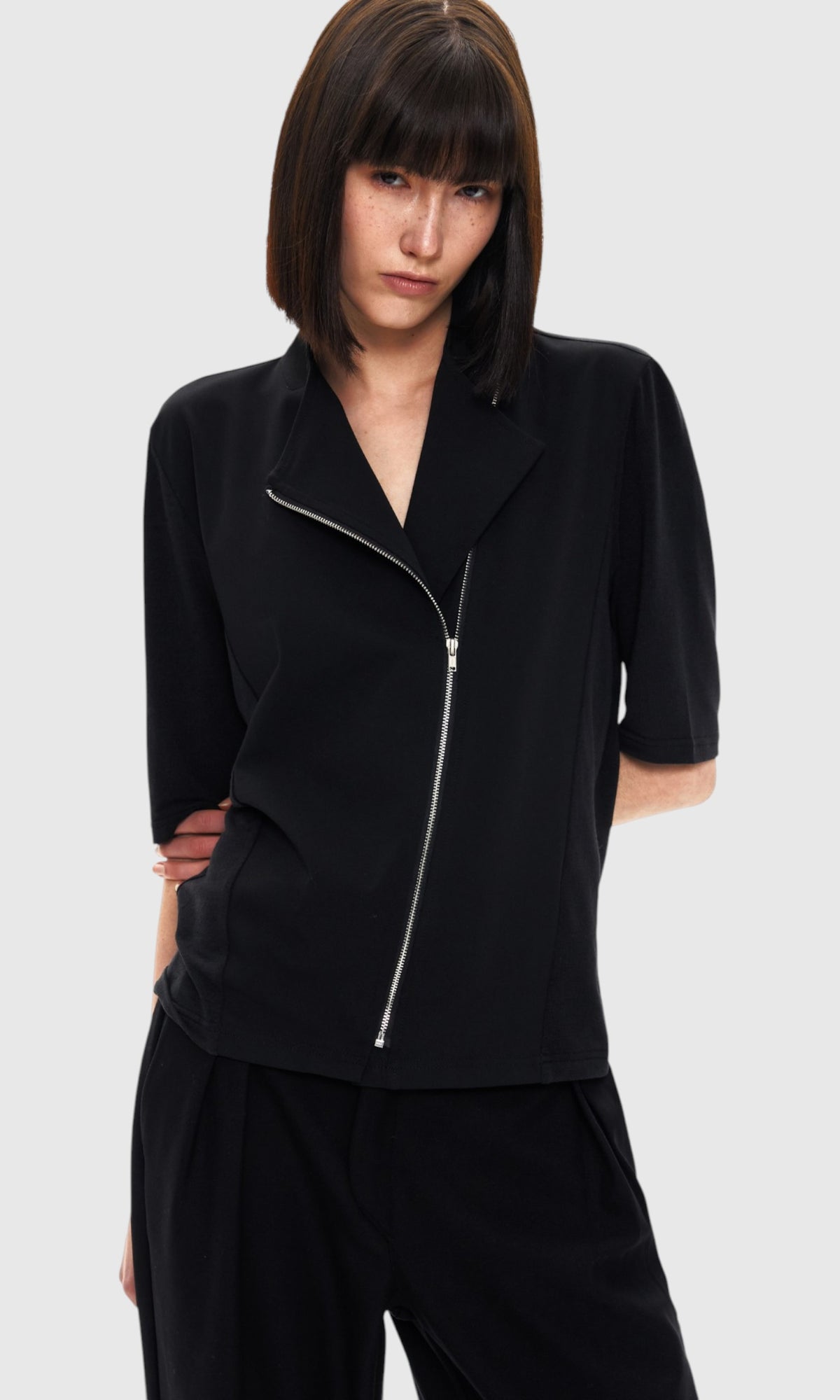 Slight Vogue Asymmetric Zip Shirt — product image 8