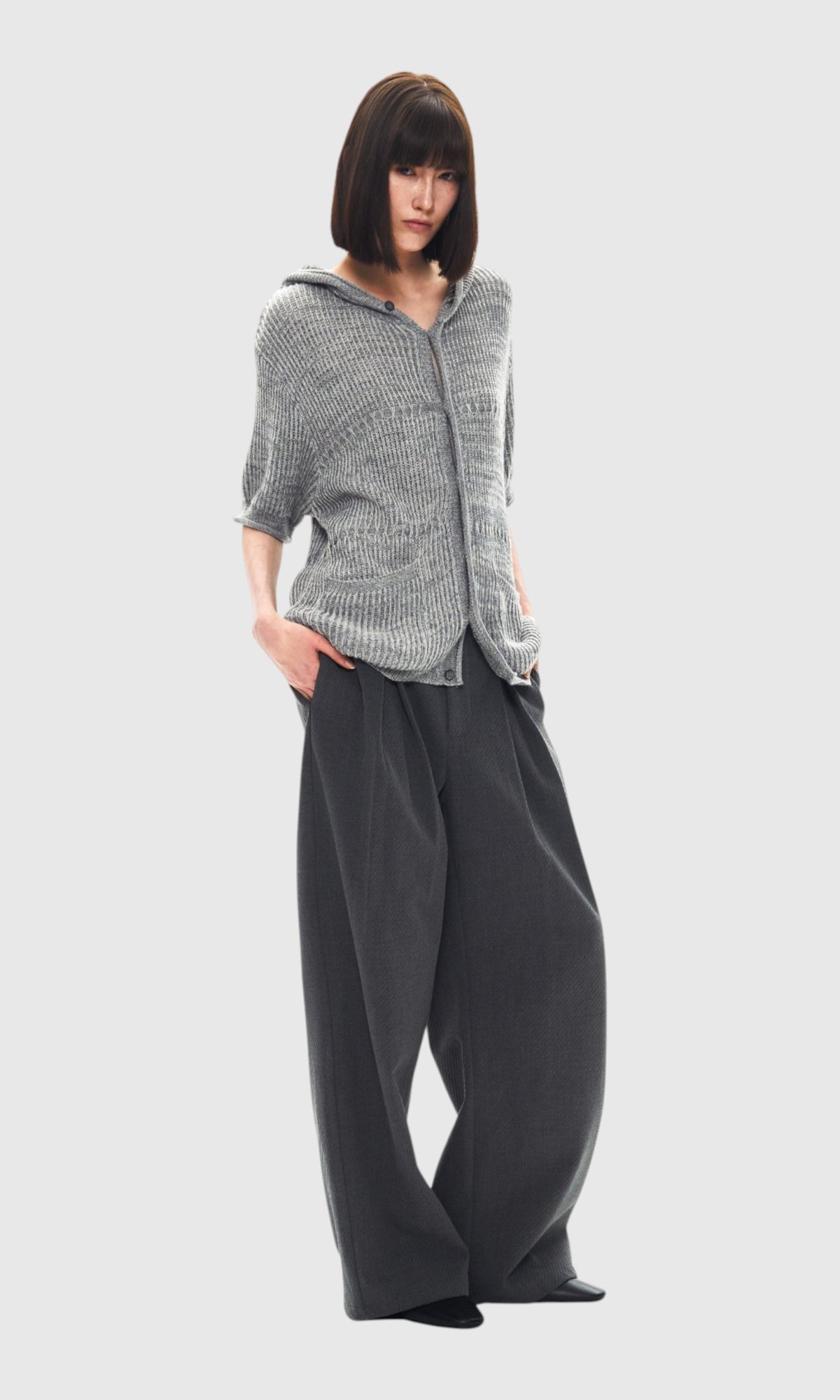 Slight Vogue Jacquard Hooded Cardigan — product image 2