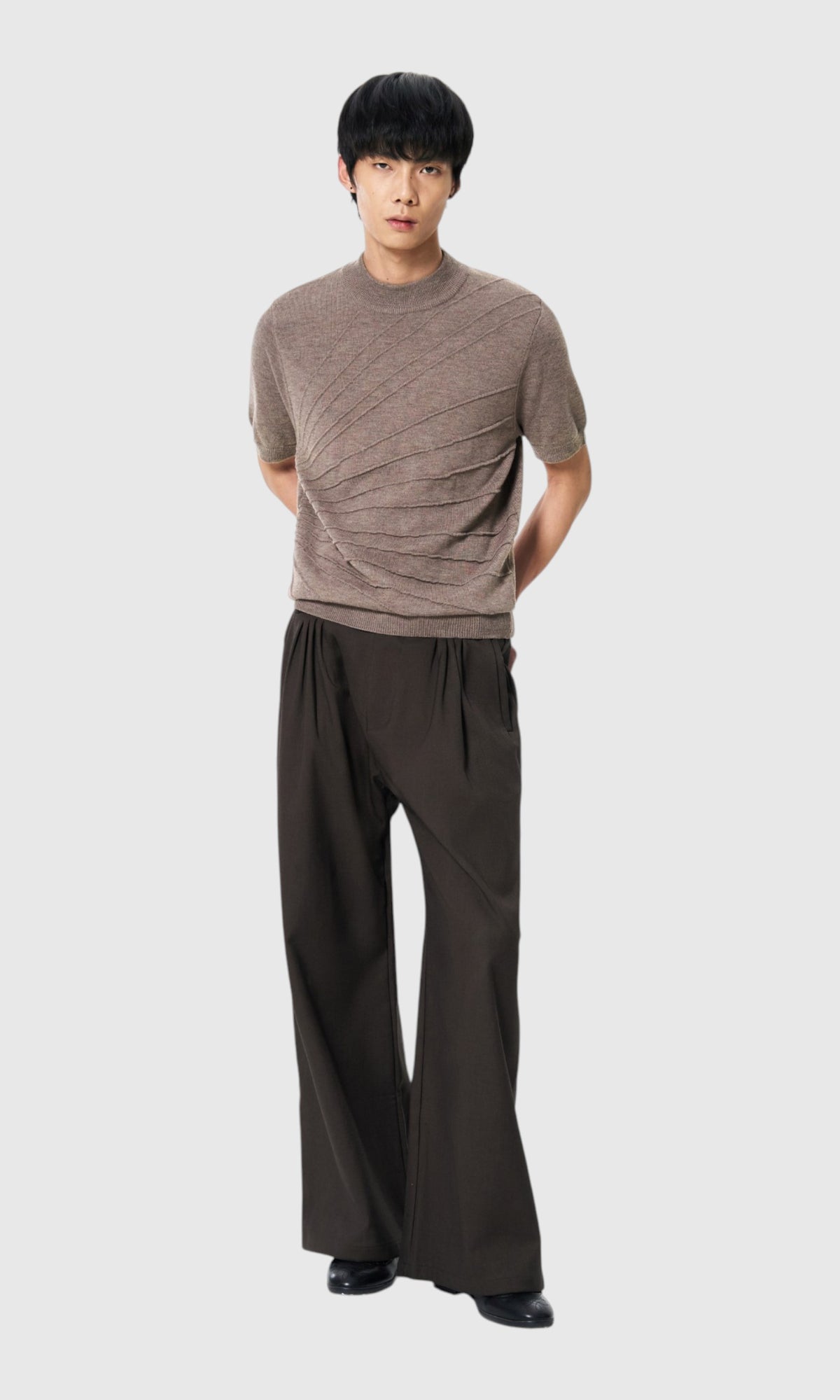 Slight Vogue Diagonal Seam Knit Tee — product image 2