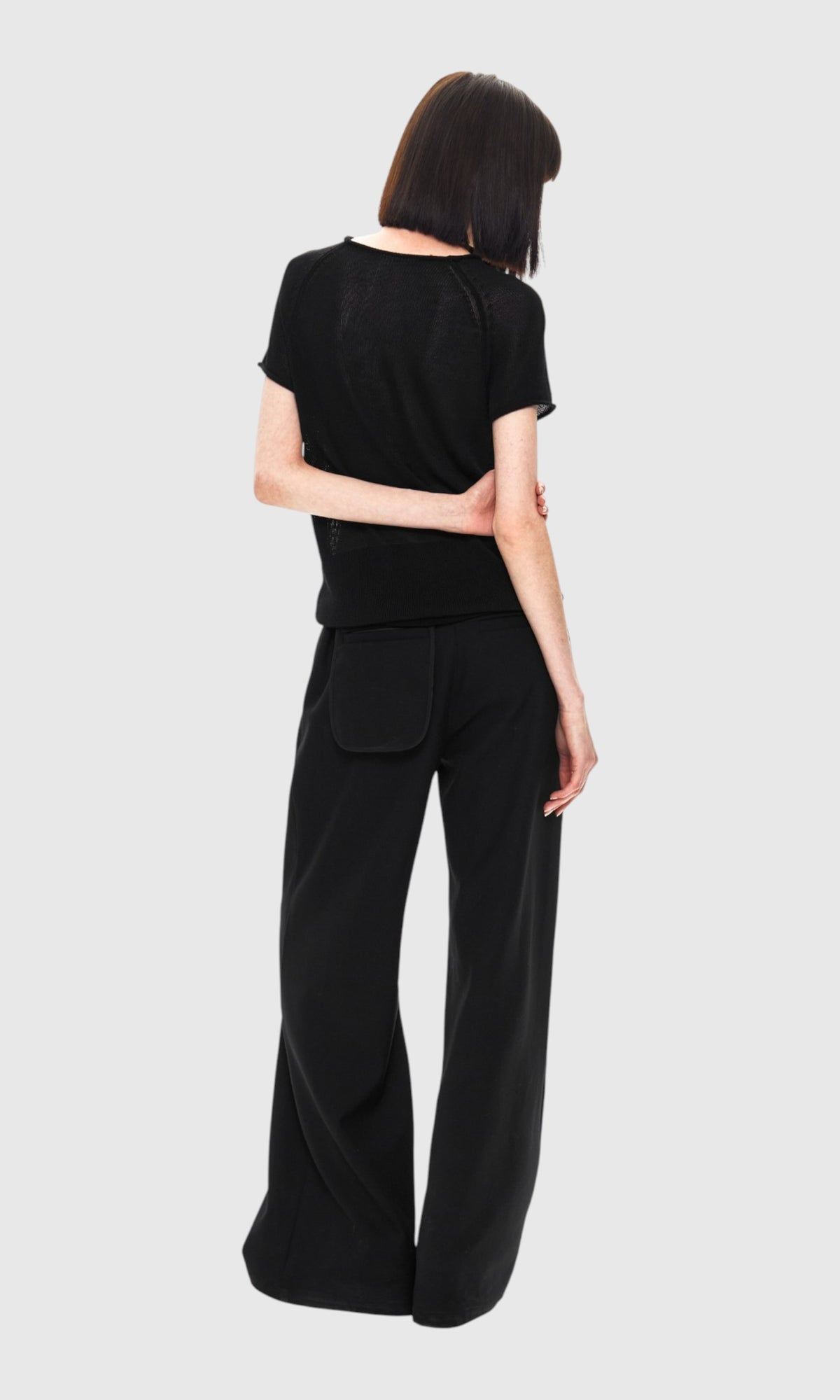 Slight Vogue Raw-Edge Knit Tee — product image 3