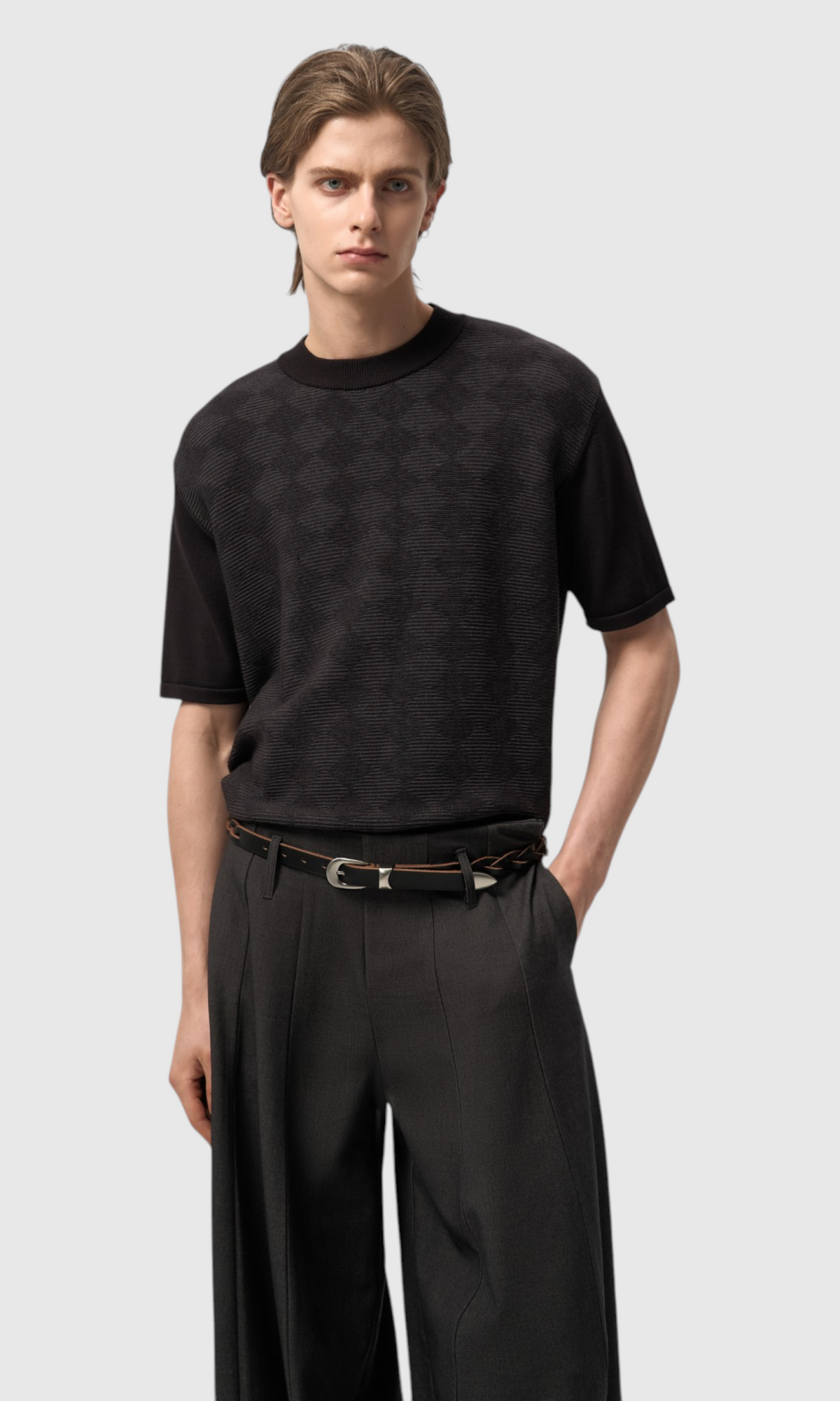 Slight Vogue Geometric Knit Tee — product image 5