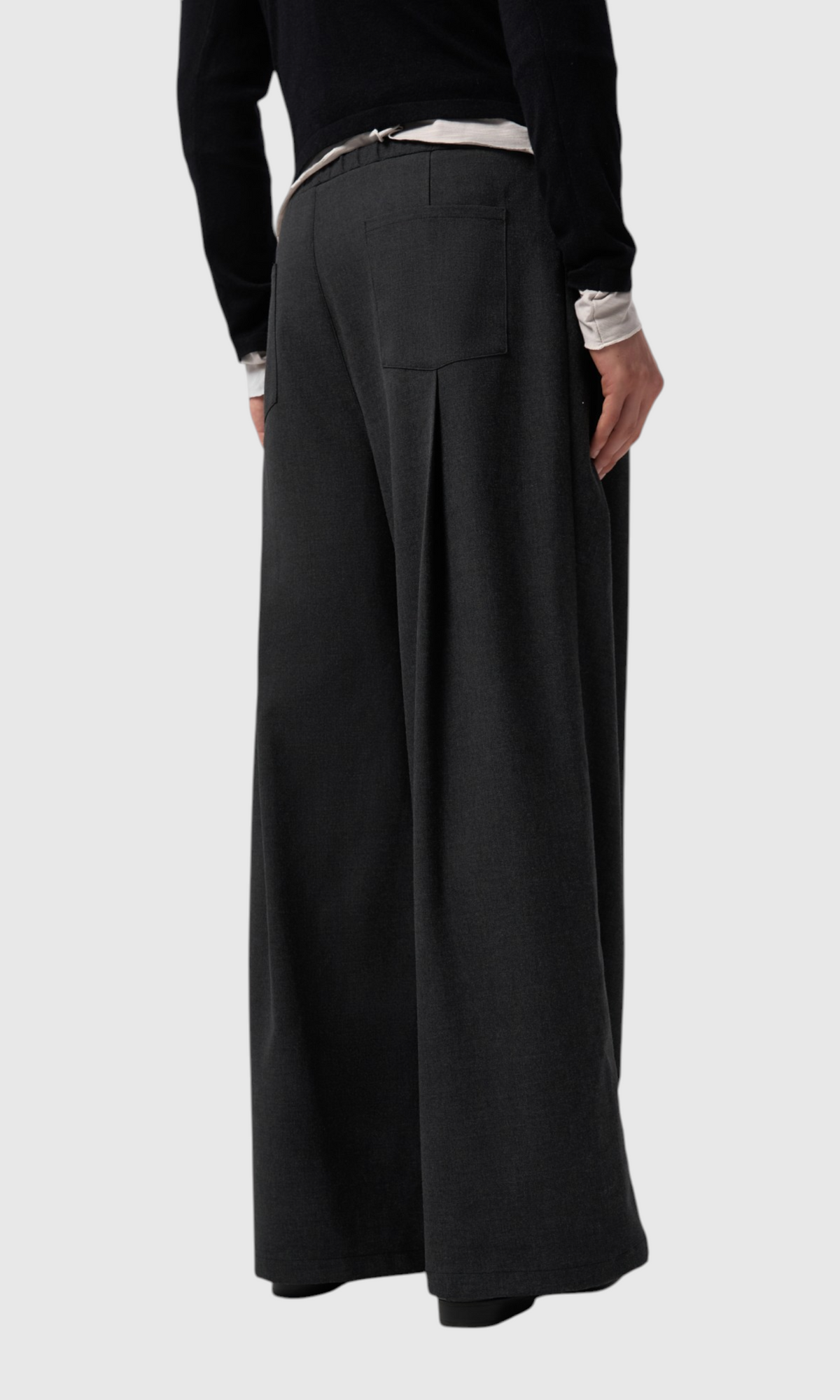 Slight Vogue Pleated Wide-Leg Trousers — product image 4