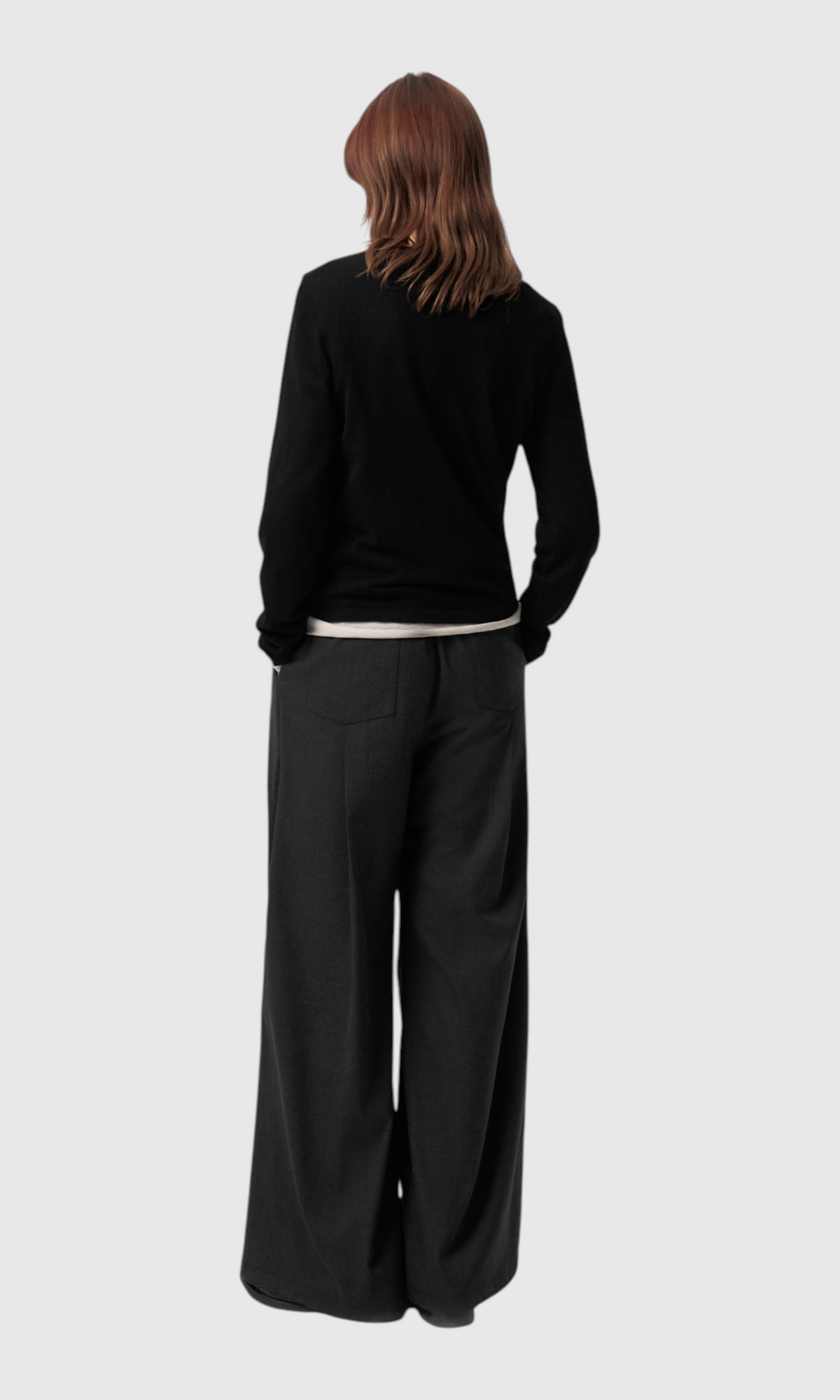 Slight Vogue Pleated Wide-Leg Trousers — product image 5